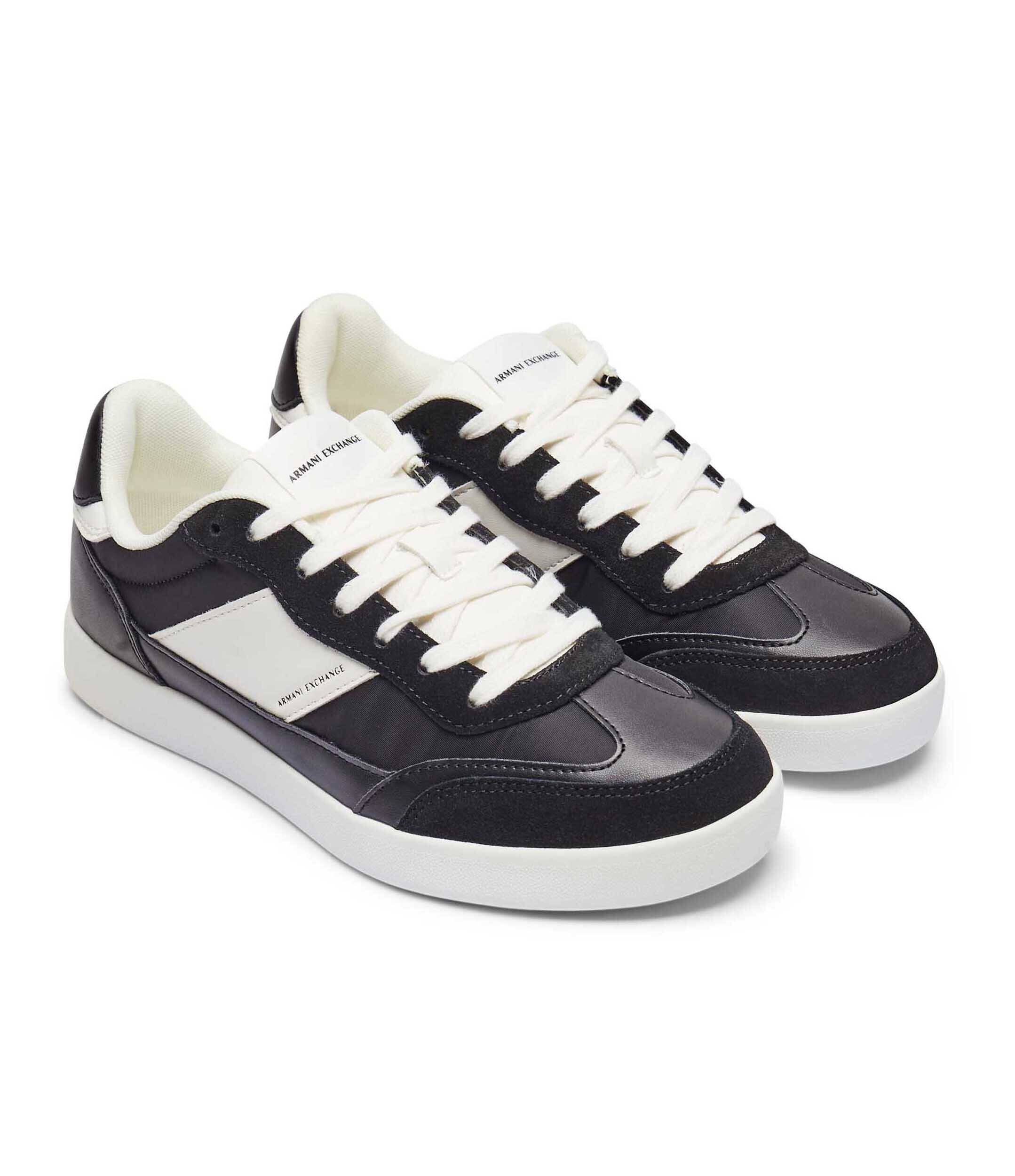 Armani Exchange Sneakers cu adaos de piele