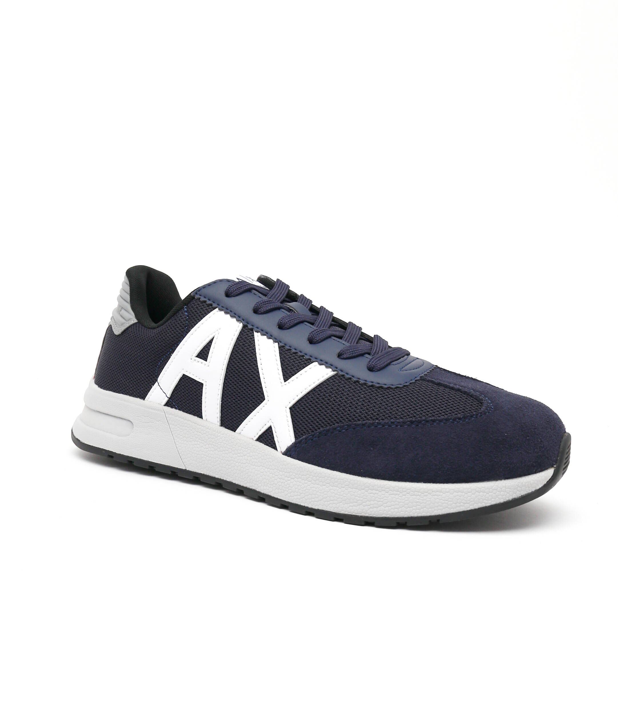 Armani Exchange Sneakers cu adaos de piele