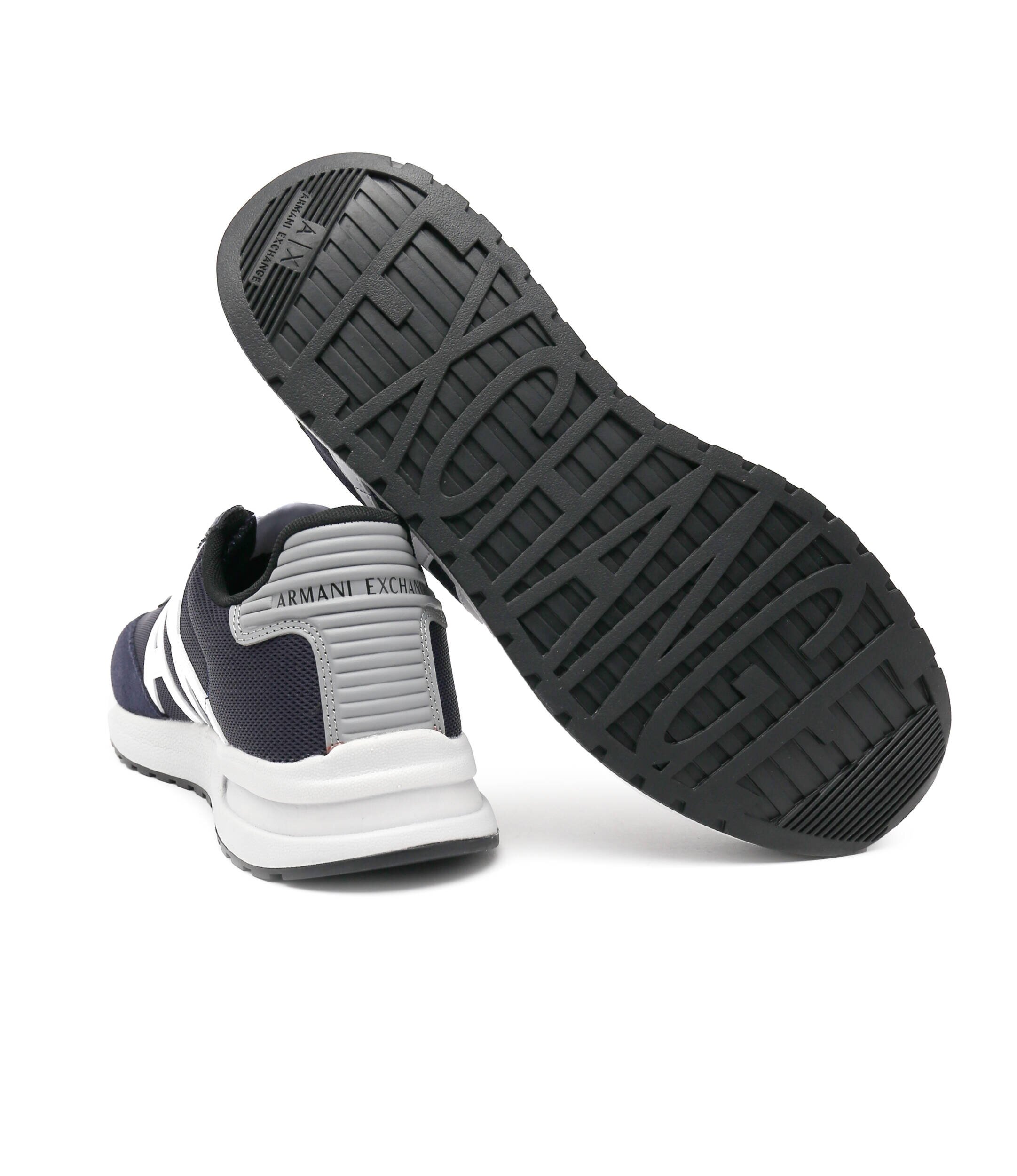 Armani Exchange Sneakers cu adaos de piele