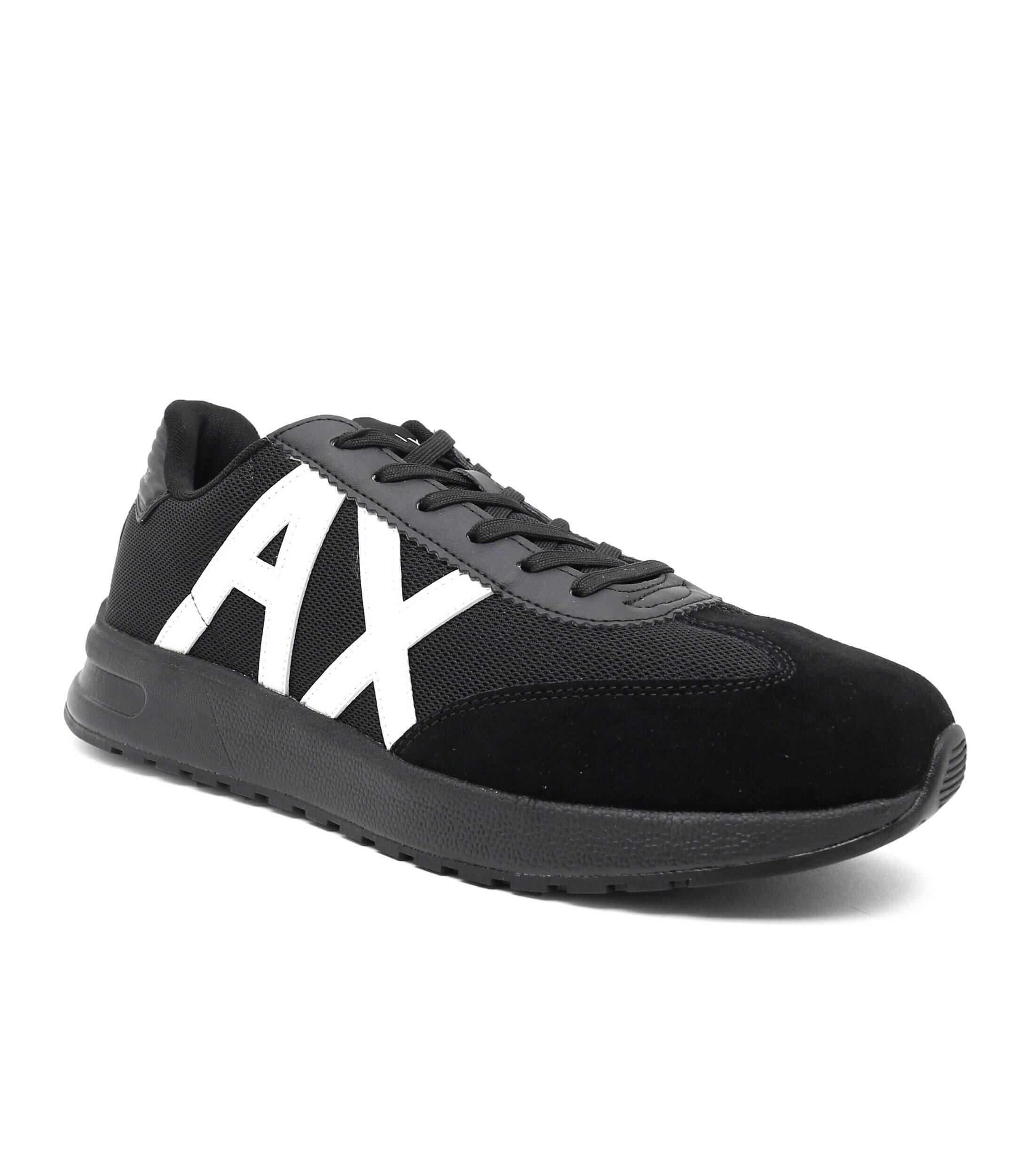 Armani Exchange Sneakers cu adaos de piele