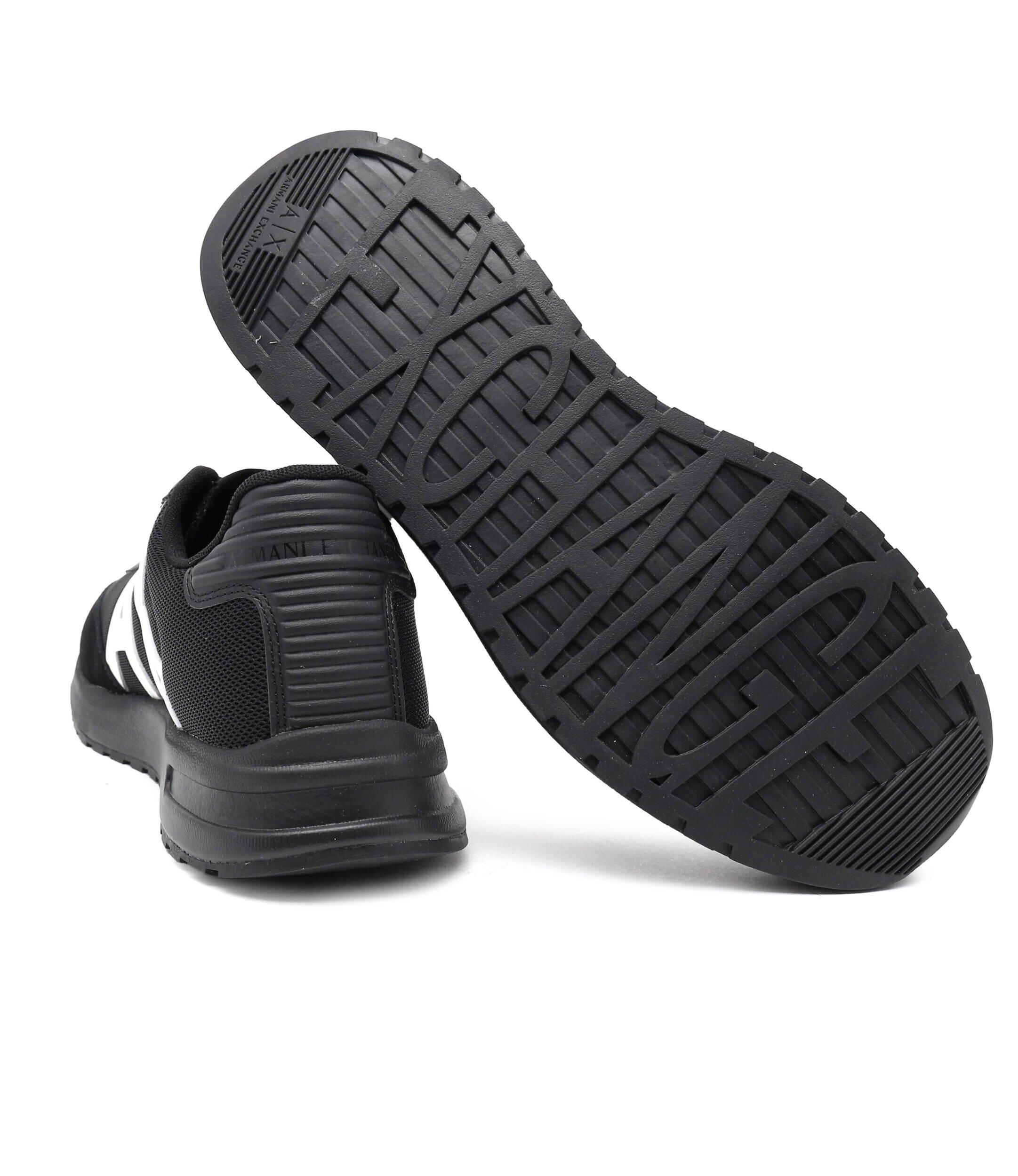 Armani Exchange Sneakers cu adaos de piele