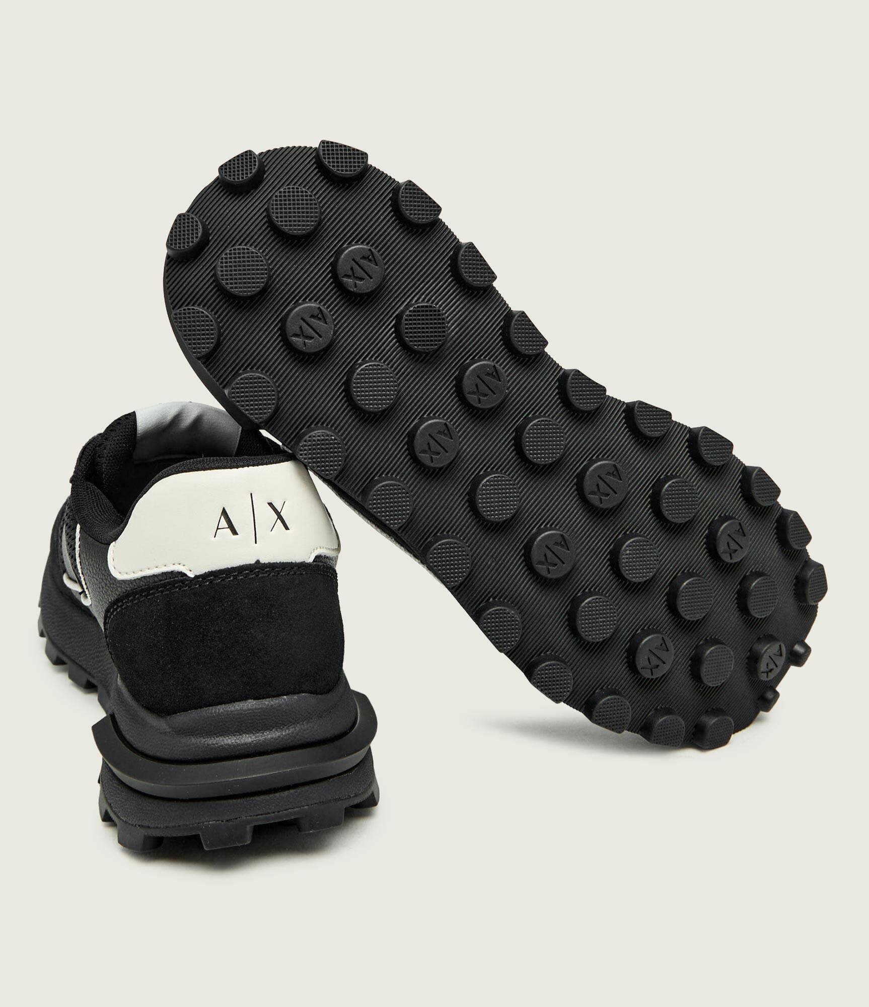 Armani Exchange Sneakers cu adaos de piele