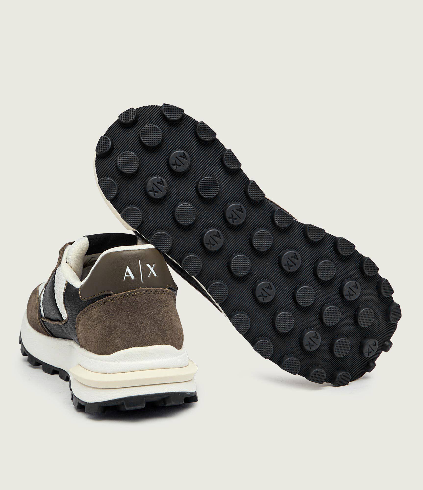 Armani Exchange Sneakers cu adaos de piele