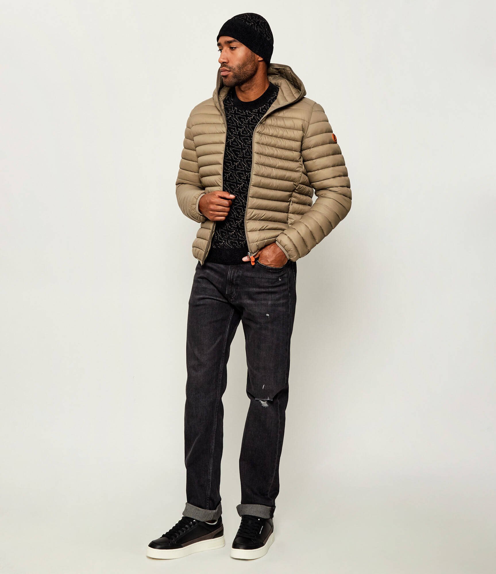 Armani Exchange Sneakers cu adaos de piele