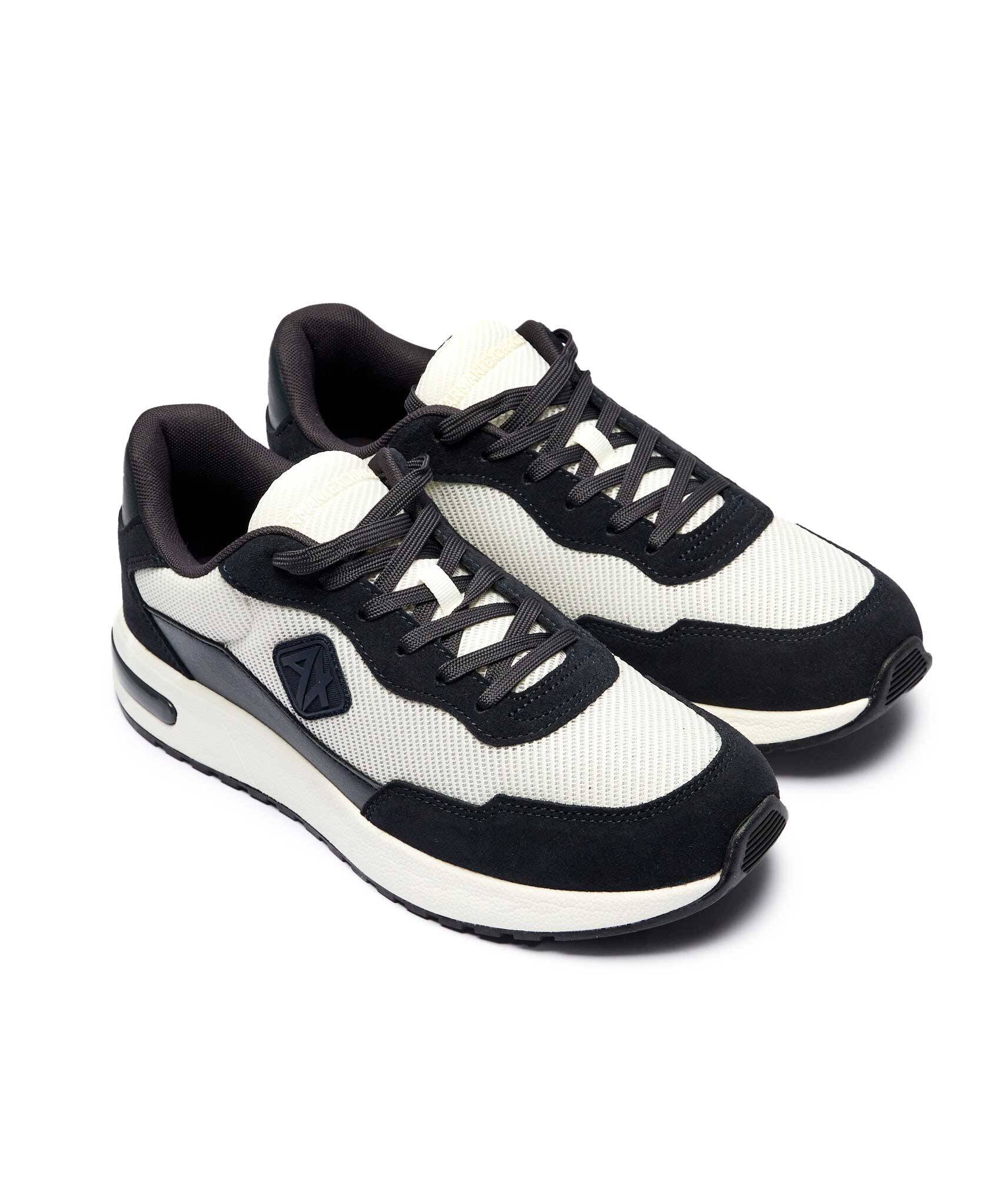 Armani Exchange Sneakers ENGLISH cu adaos de piele
