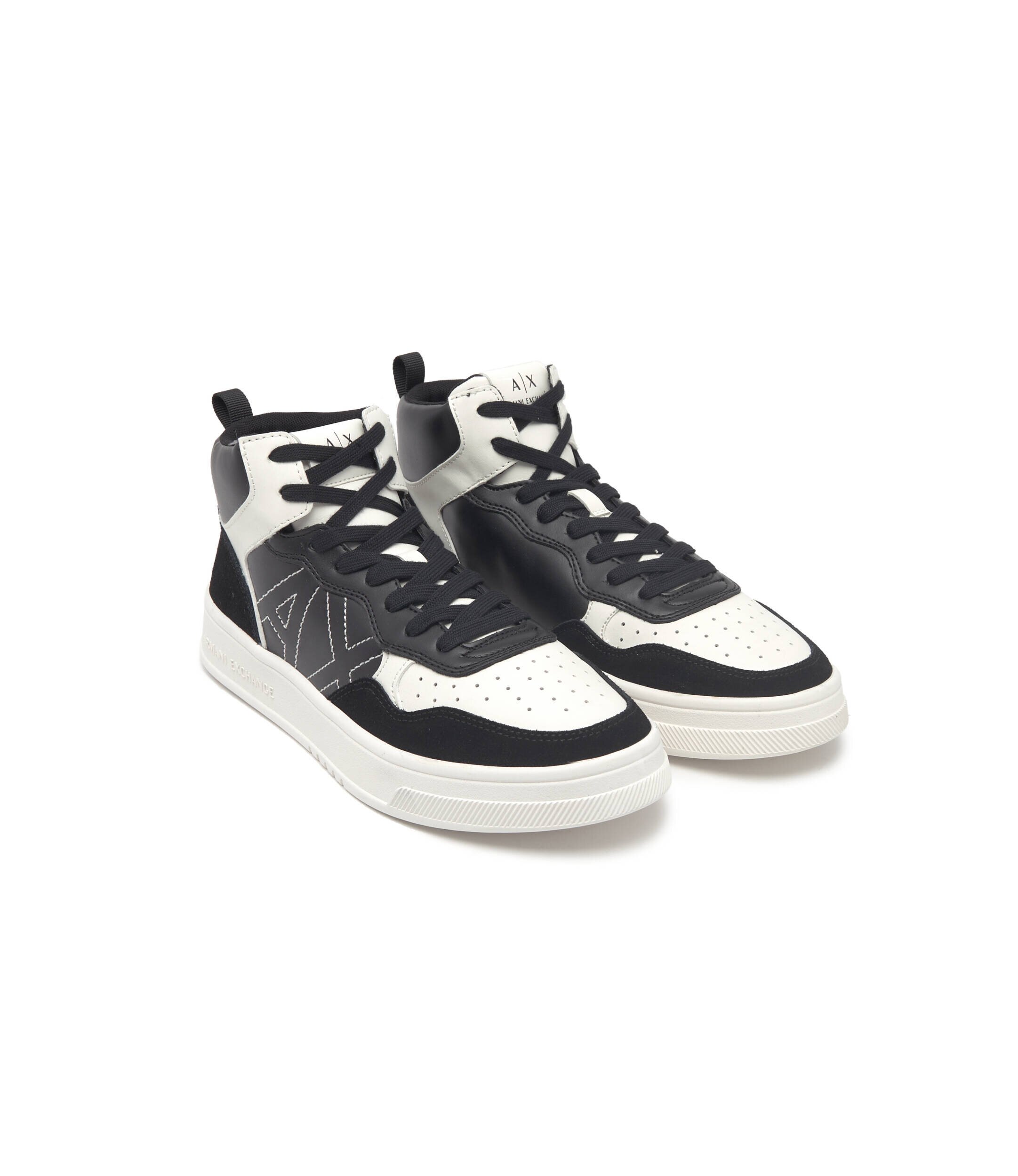 Armani Exchange Sneakers ENGLISH cu adaos de piele