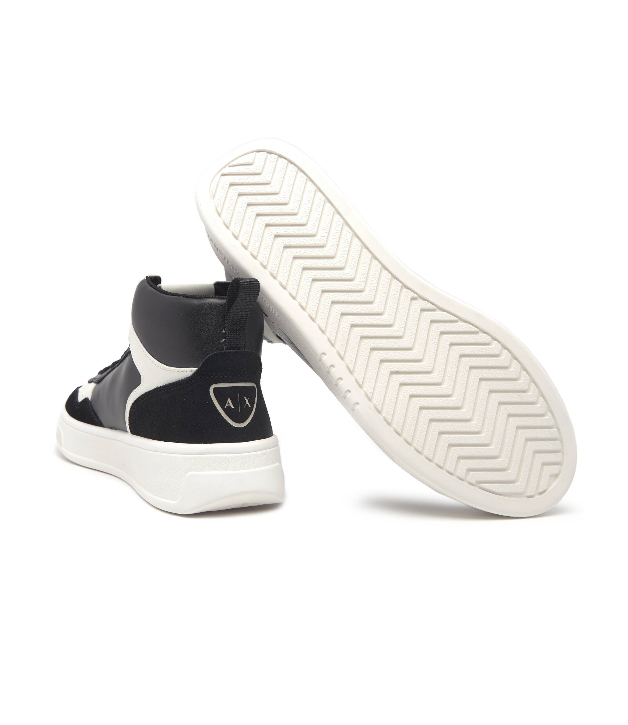 Armani Exchange Sneakers ENGLISH cu adaos de piele