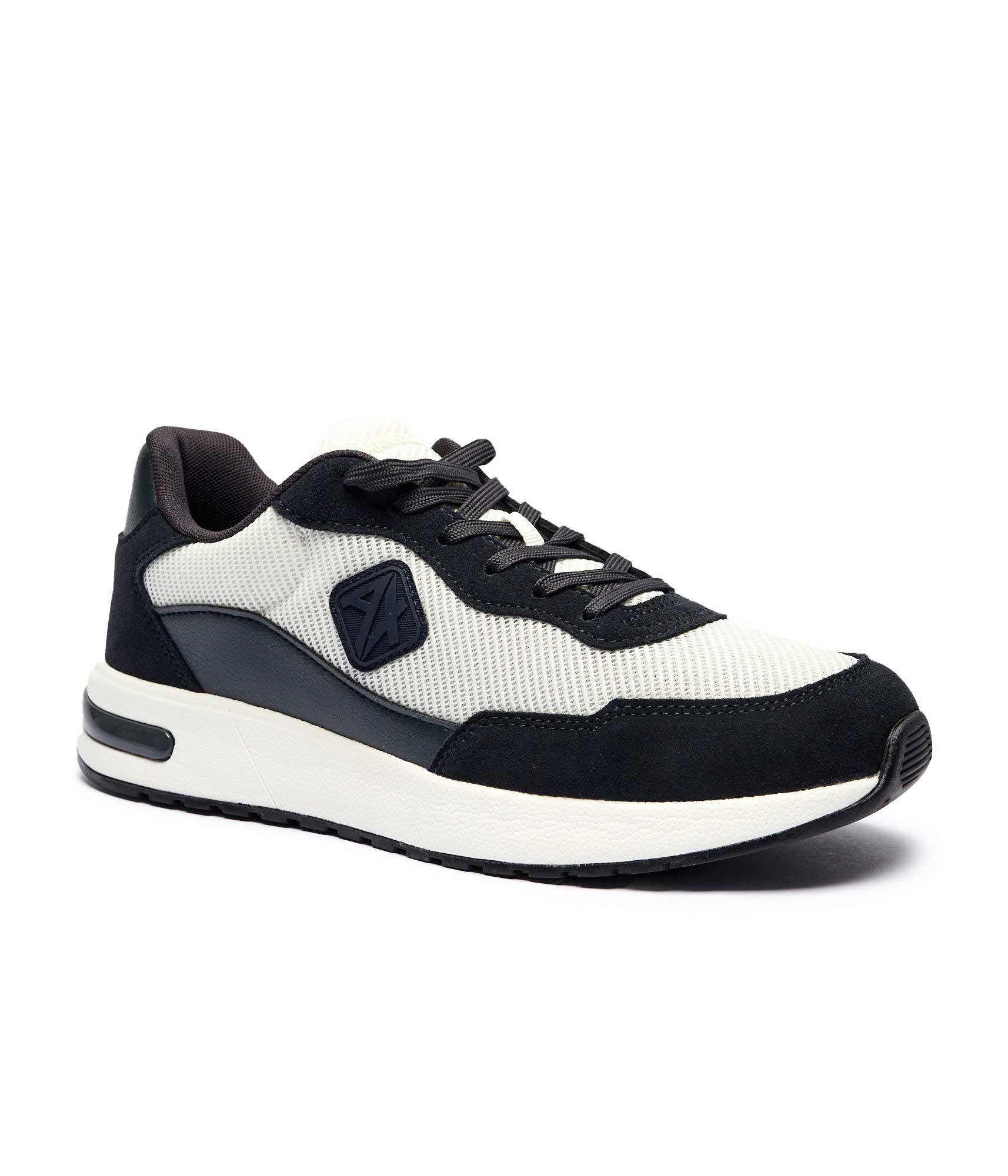Armani Exchange Sneakers ENGLISH cu adaos de piele