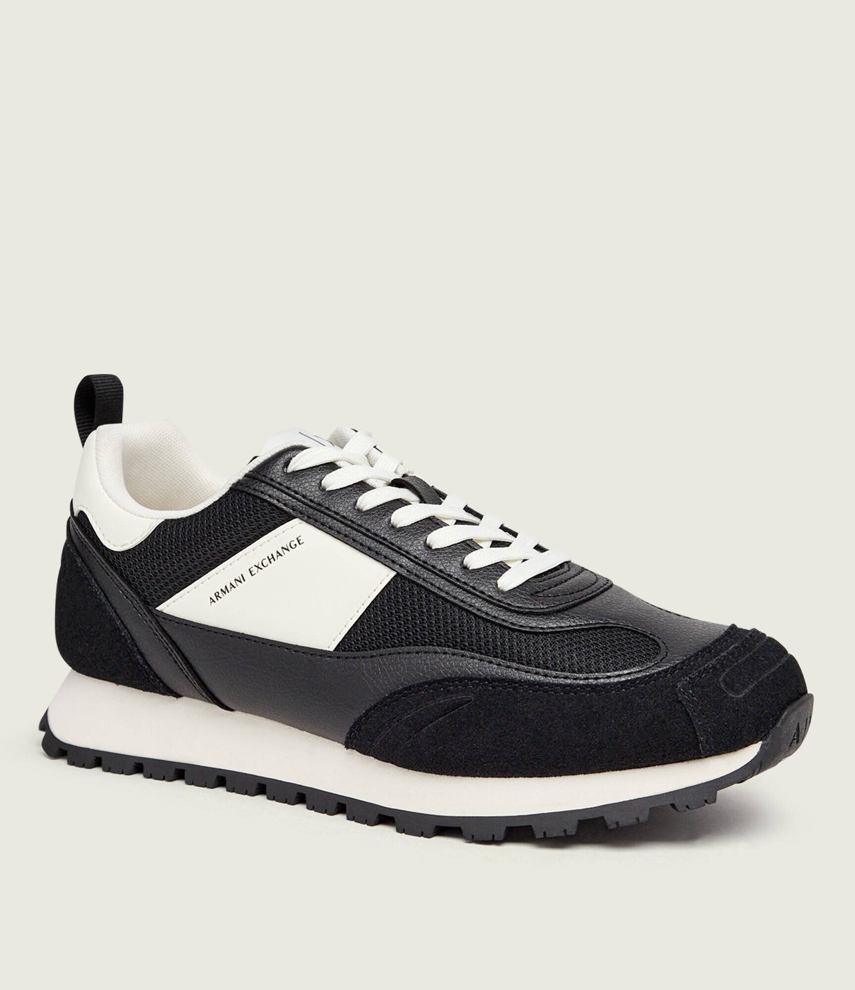 Armani Exchange Sneakers | piele întoarsă cu adaos de piele