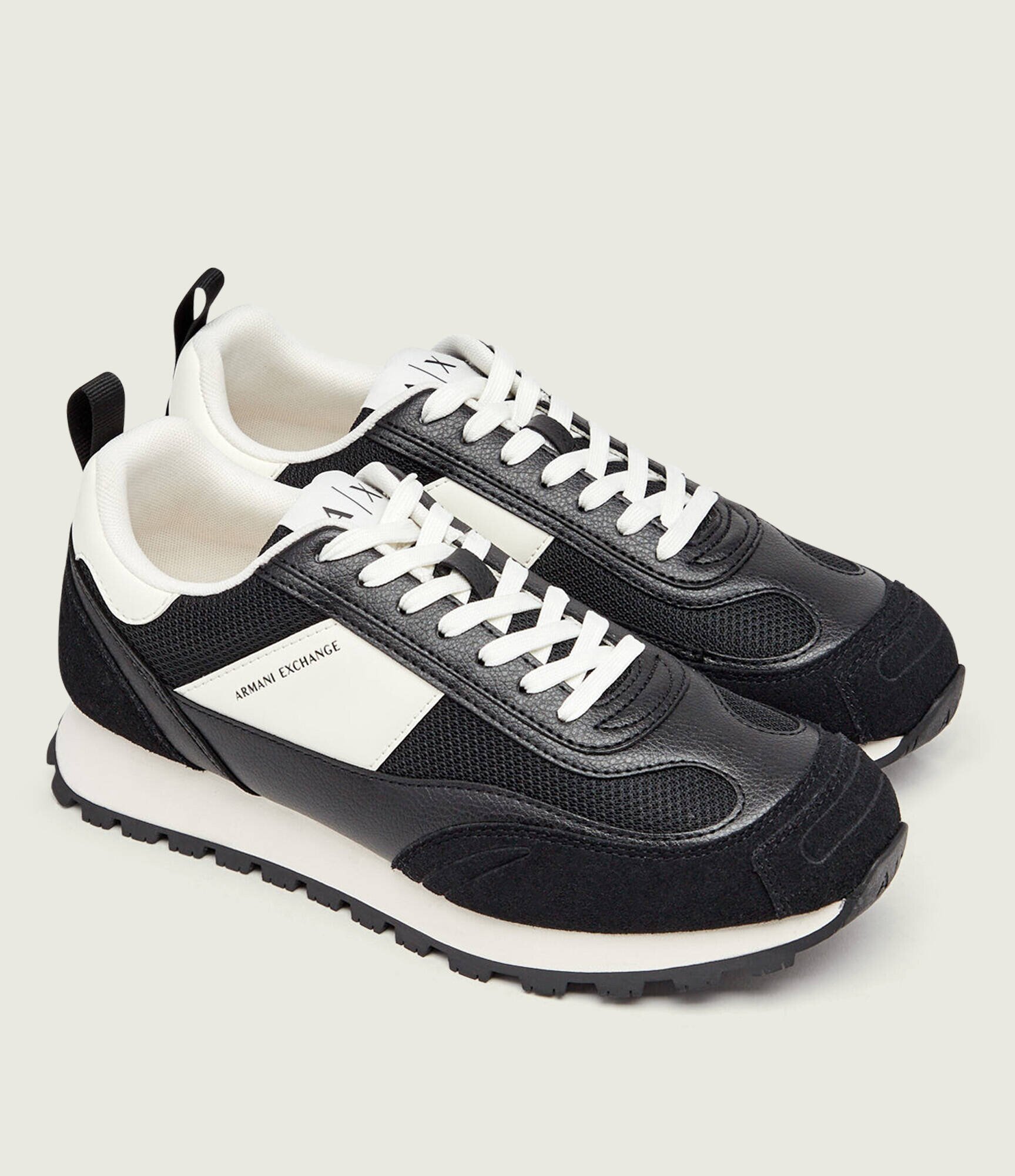 Armani Exchange Sneakers | piele întoarsă cu adaos de piele