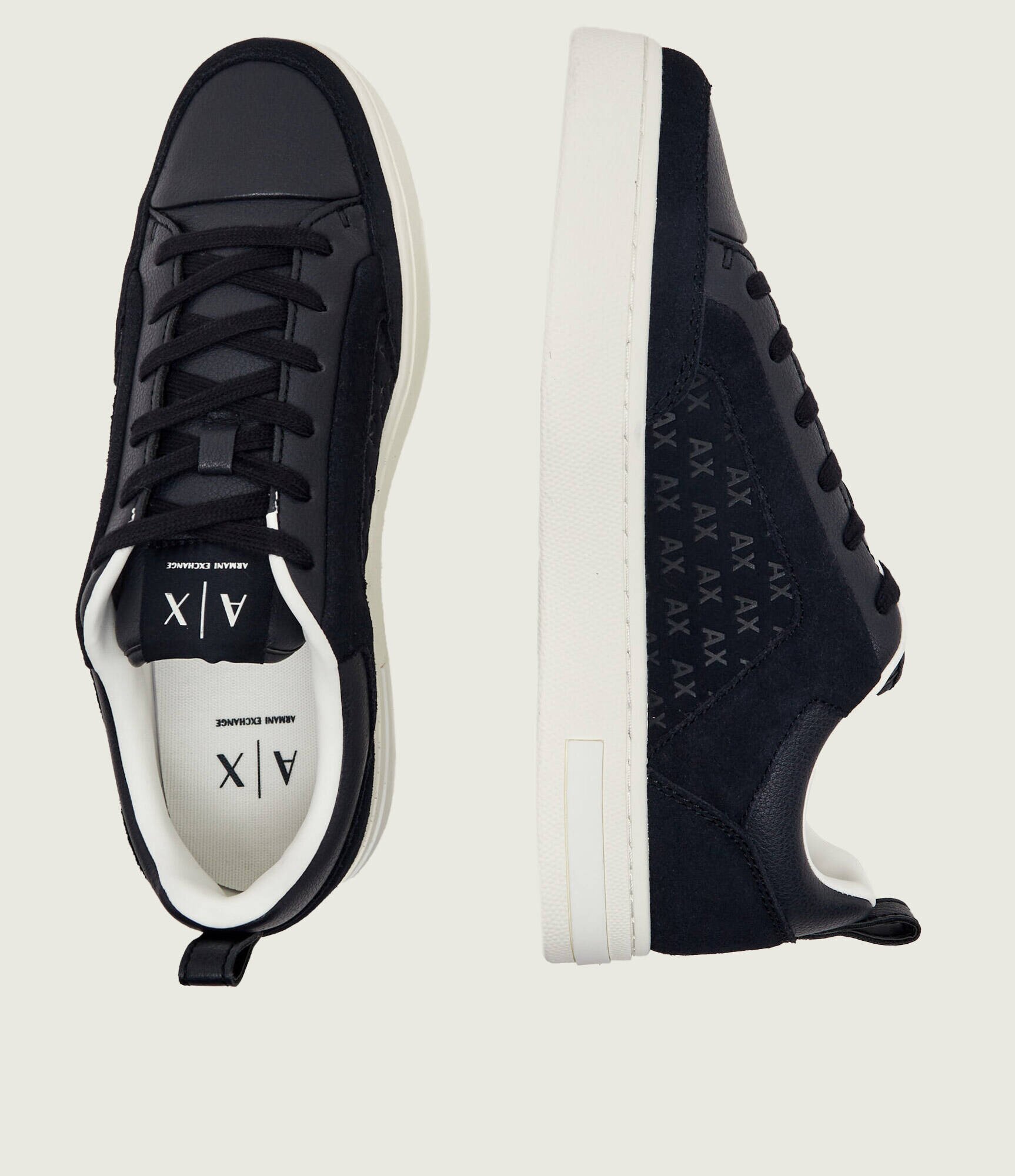 Armani Exchange Teniși din piele | piele întoarsă