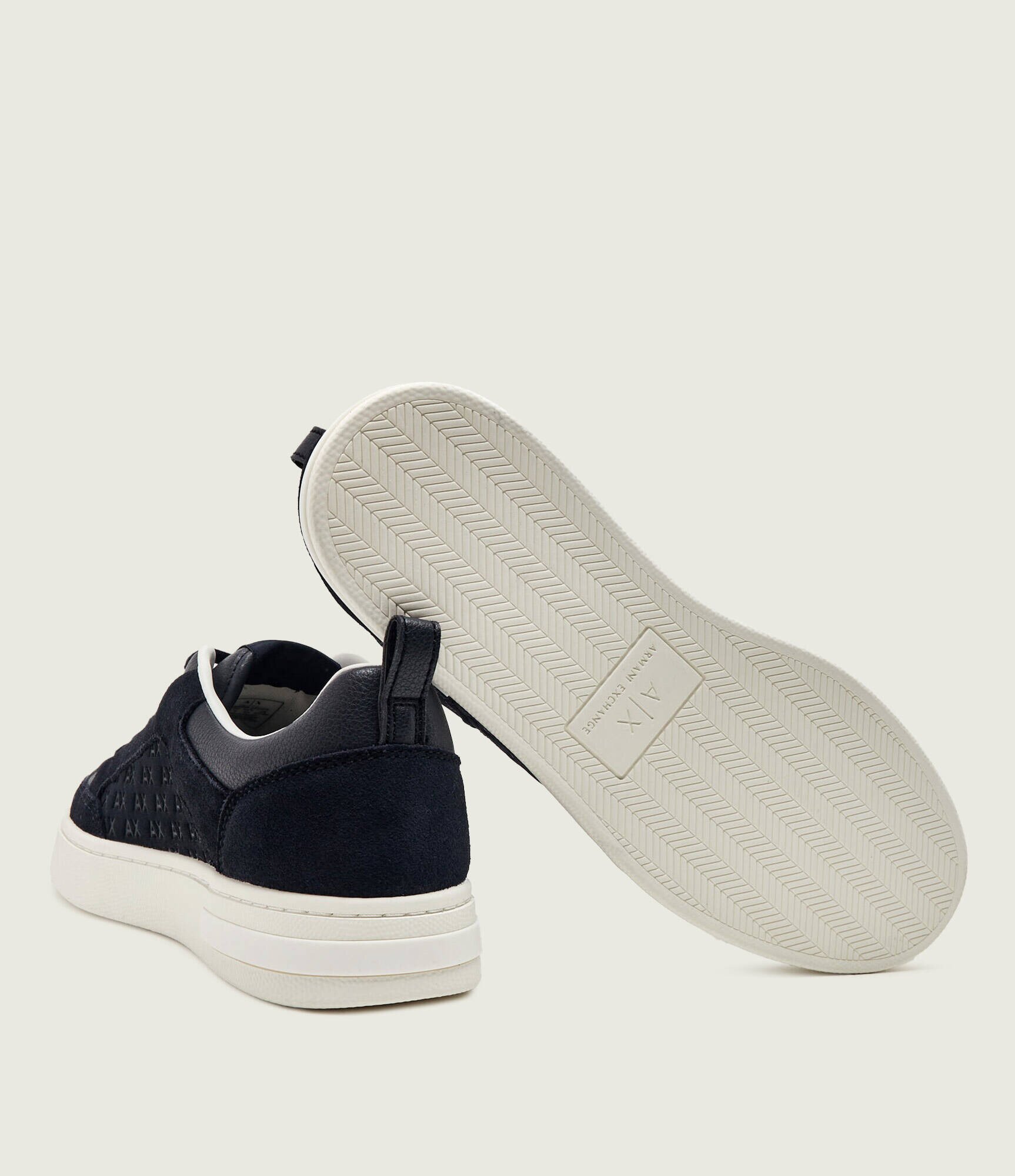Armani Exchange Teniși din piele | piele întoarsă