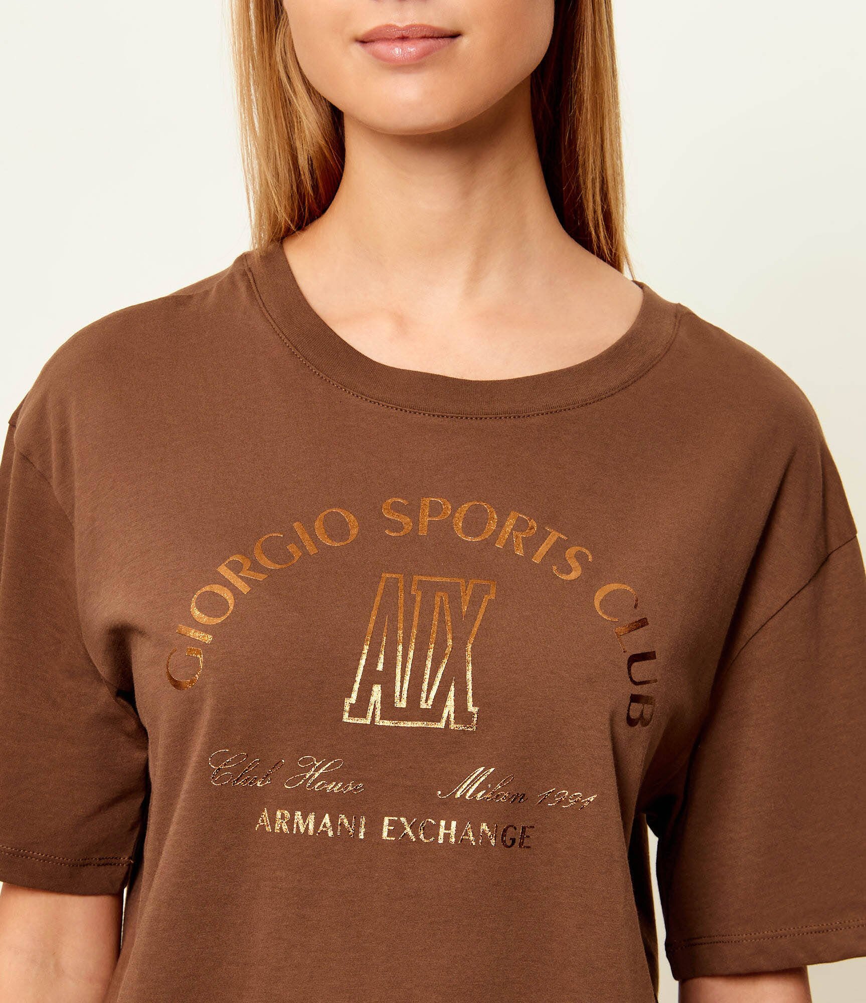 Armani Exchange Tricou | Cropped Fit