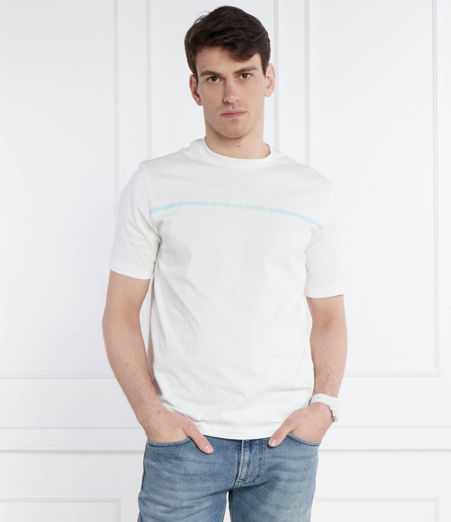 Armani Exchange Tricou | Straight fit