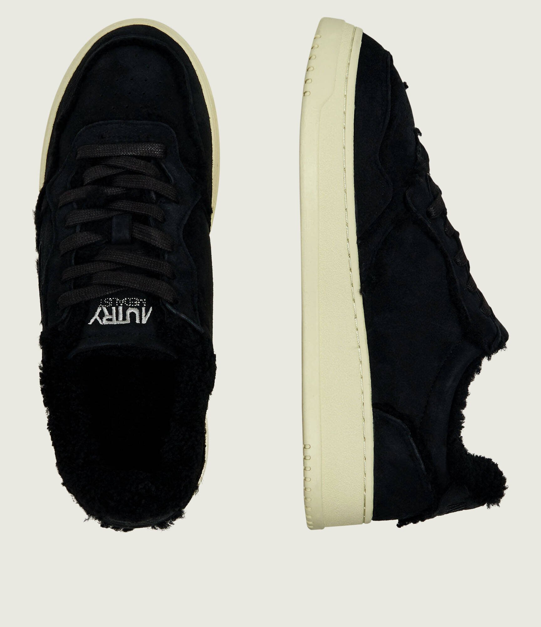 AUTRY Căptușite sneakers Medalist | piele întoarsă | shearling cu adaos de lână