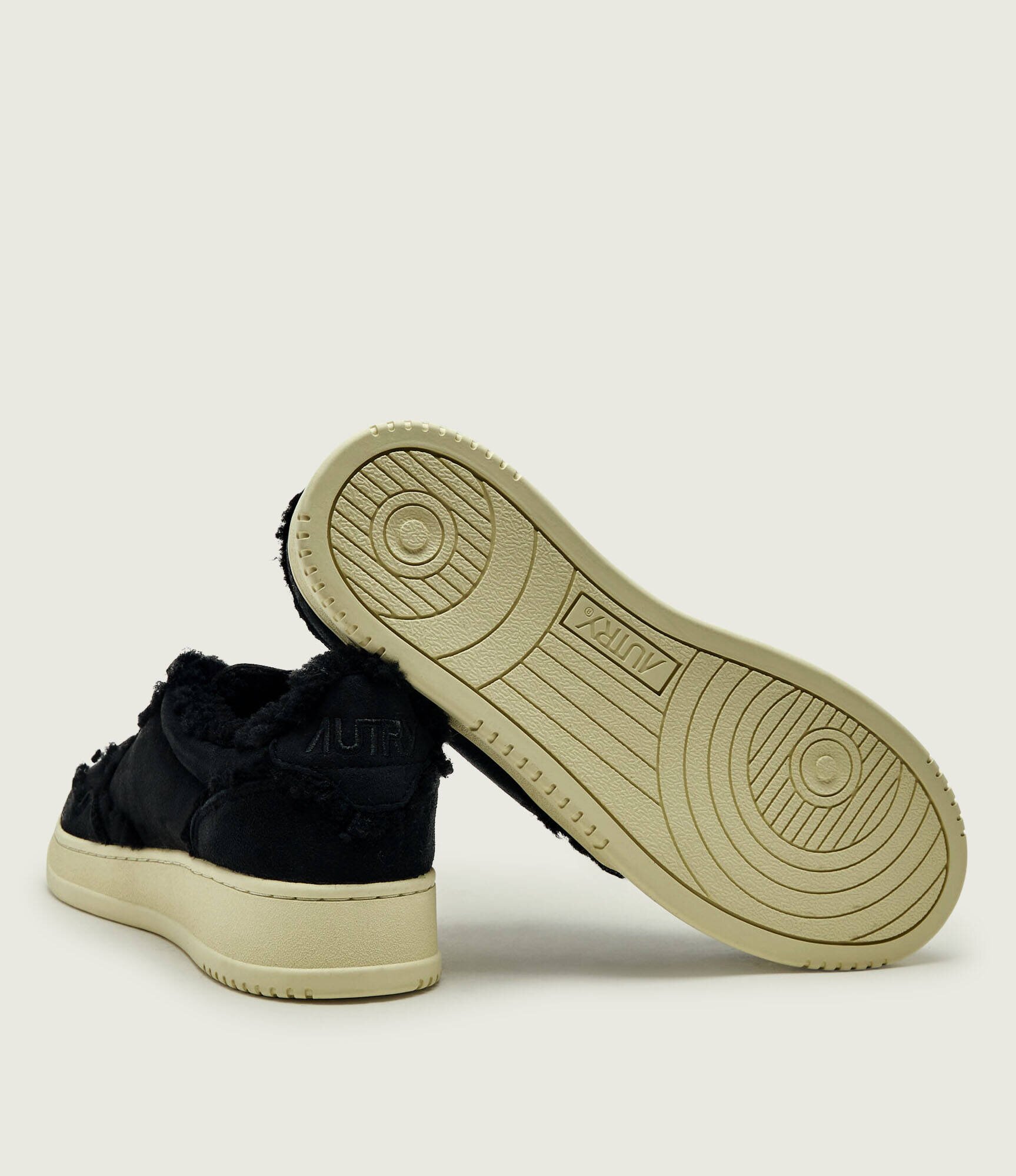 AUTRY Căptușite sneakers Medalist | piele întoarsă | shearling cu adaos de lână