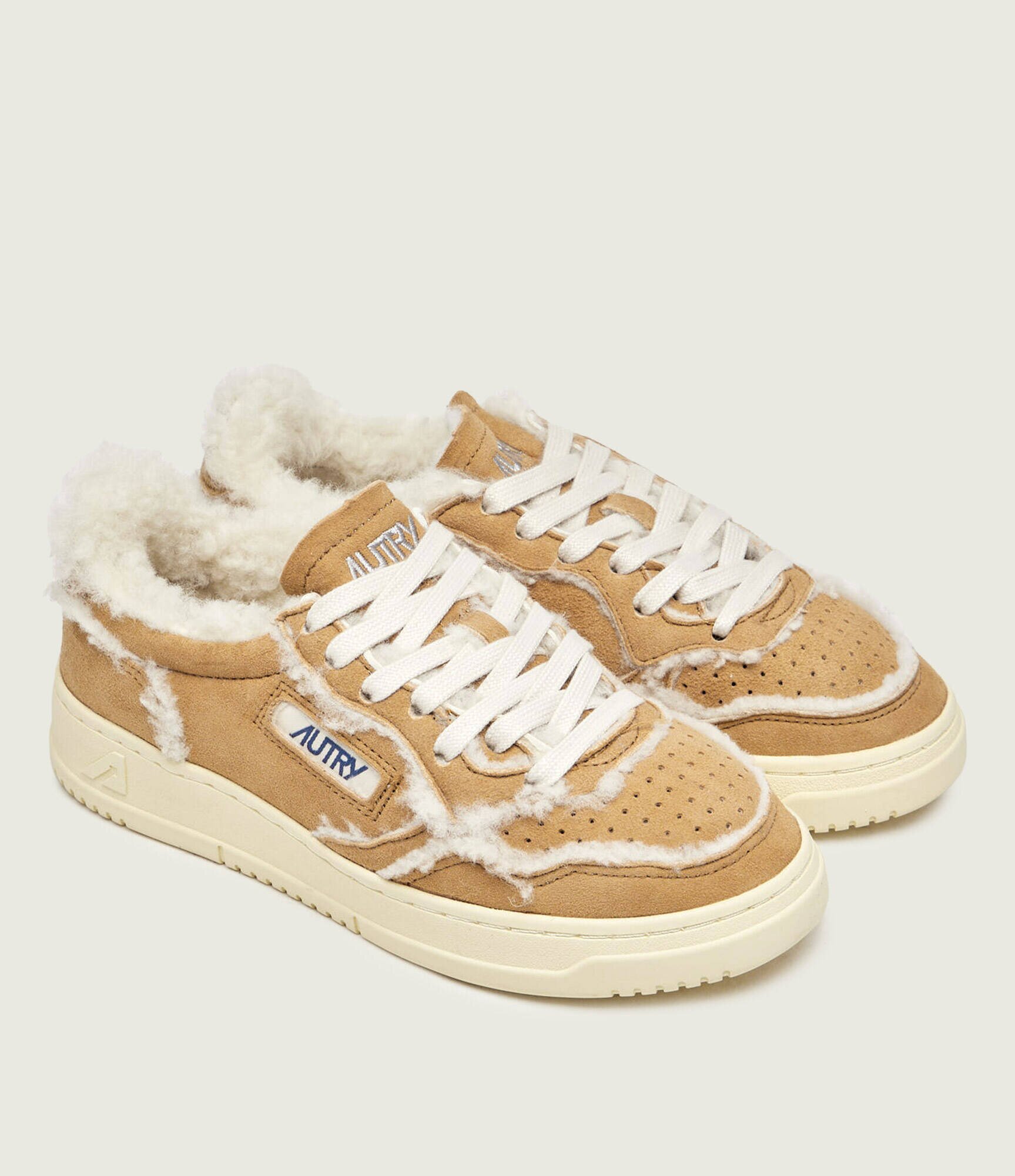 AUTRY Căptușite sneakers Medalist | piele întoarsă (zamsz) | cu adaos de lână | shearling