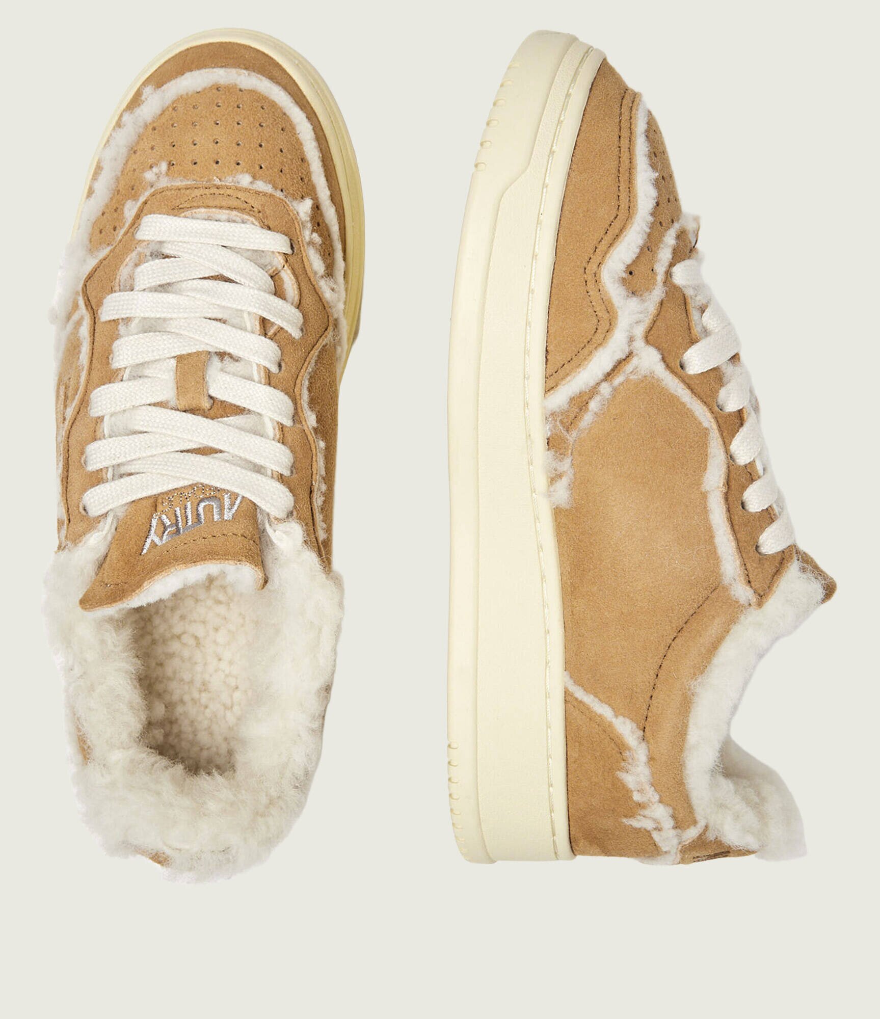 AUTRY Căptușite sneakers Medalist | piele întoarsă (zamsz) | cu adaos de lână | shearling