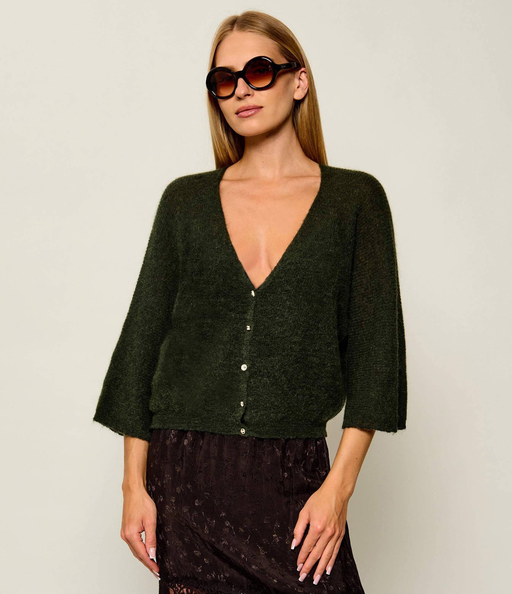 Ba&sh De lână cardigan Isaac | Relaxed fit