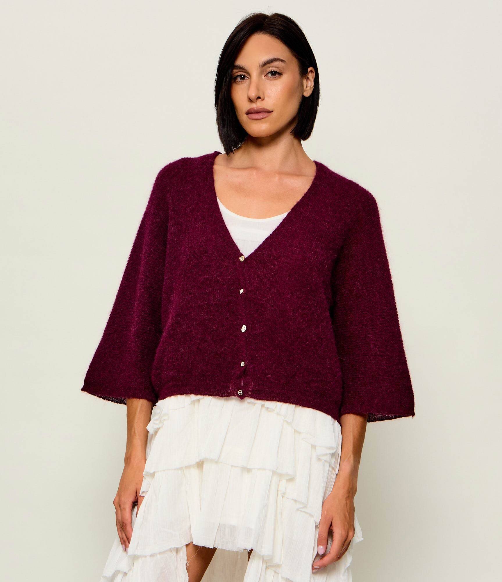 Ba&sh De lână cardigan Isaac | Relaxed fit