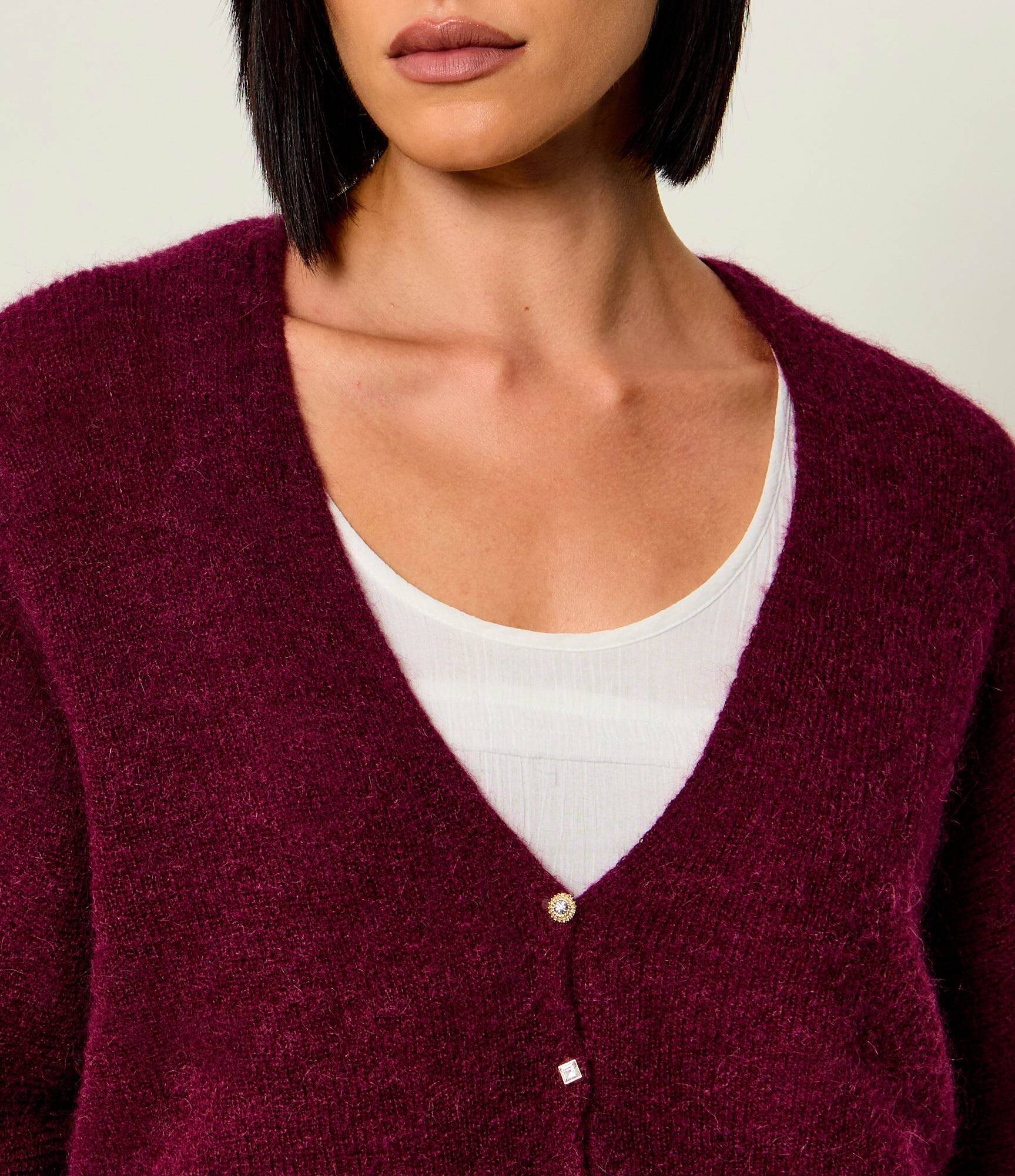 Ba&sh De lână cardigan Isaac | Relaxed fit
