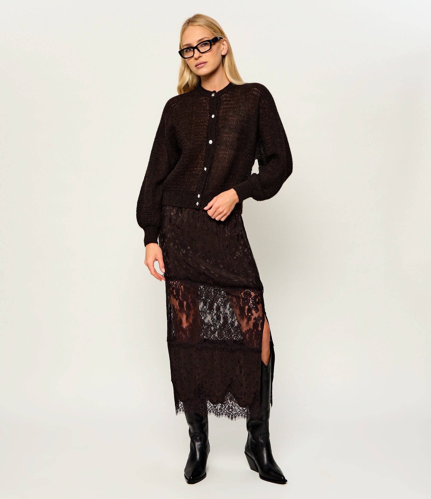 Ba&sh De lână cardigan Isolar | Loose fit