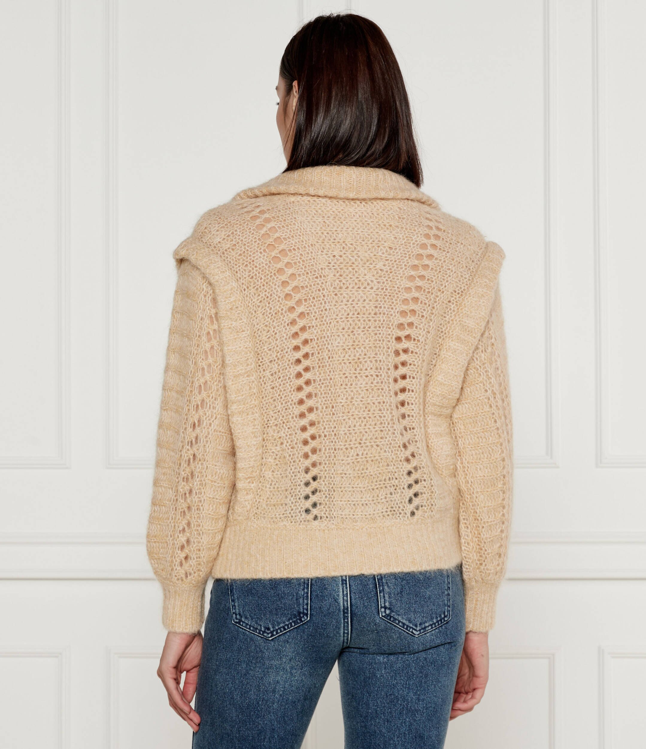 Ba&sh De lână pulover | Oversize fit plasă basic