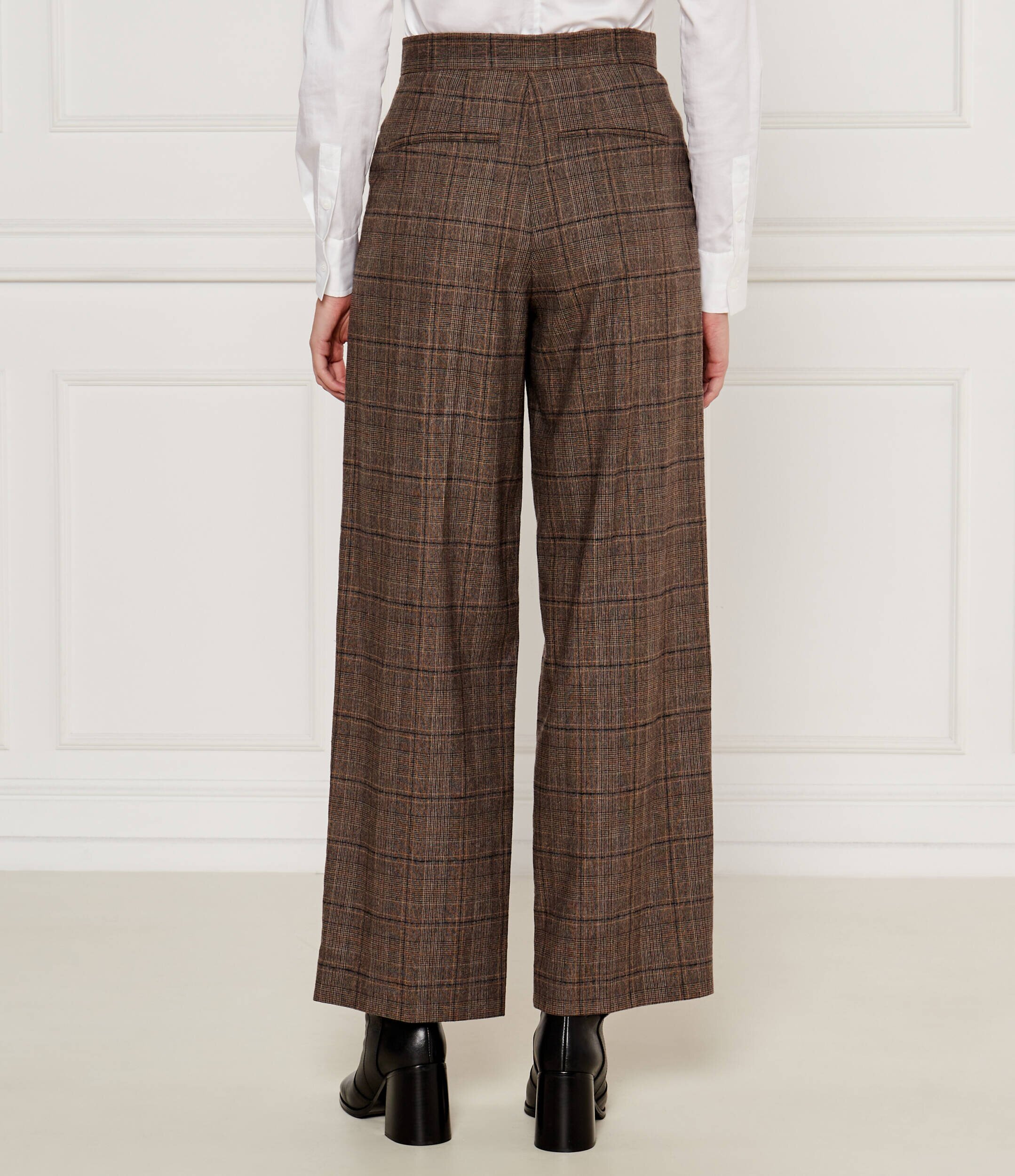 Ba&sh Pantaloni CADWIN | flare fit cu adaos de lână