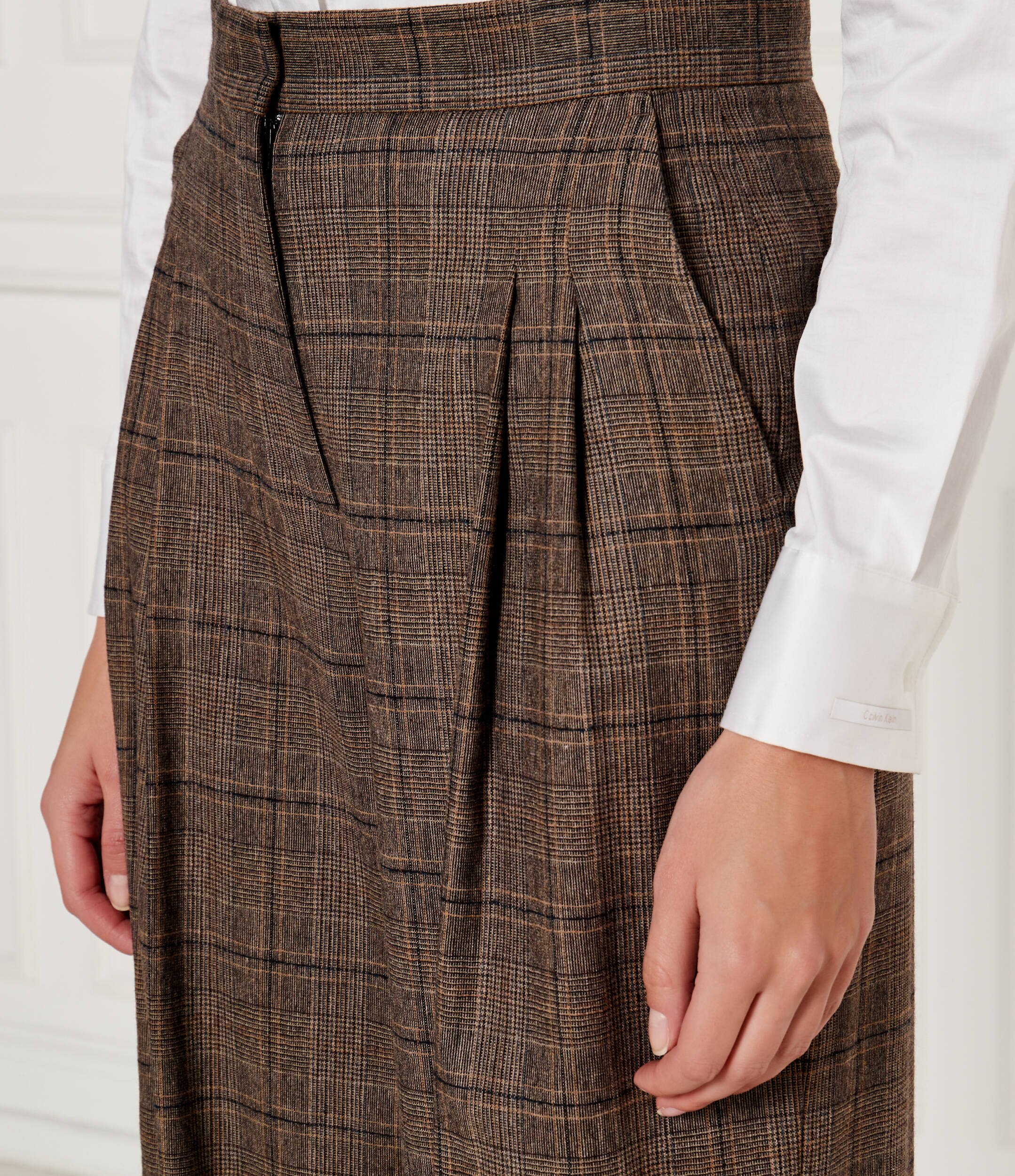 Ba&sh Pantaloni CADWIN | flare fit cu adaos de lână