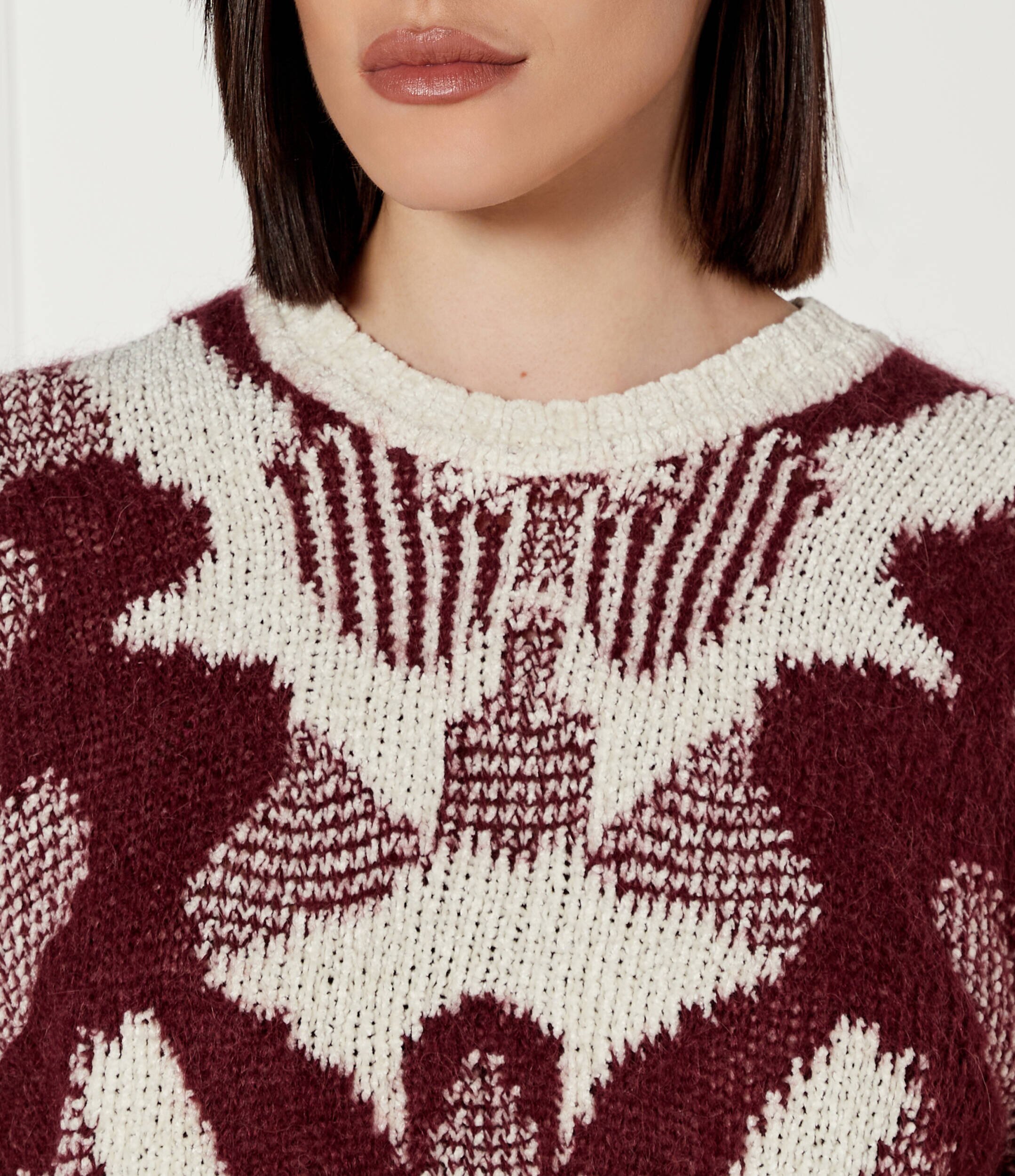 Ba&sh Pulover RORA | Cropped Fit cu adaos de lână