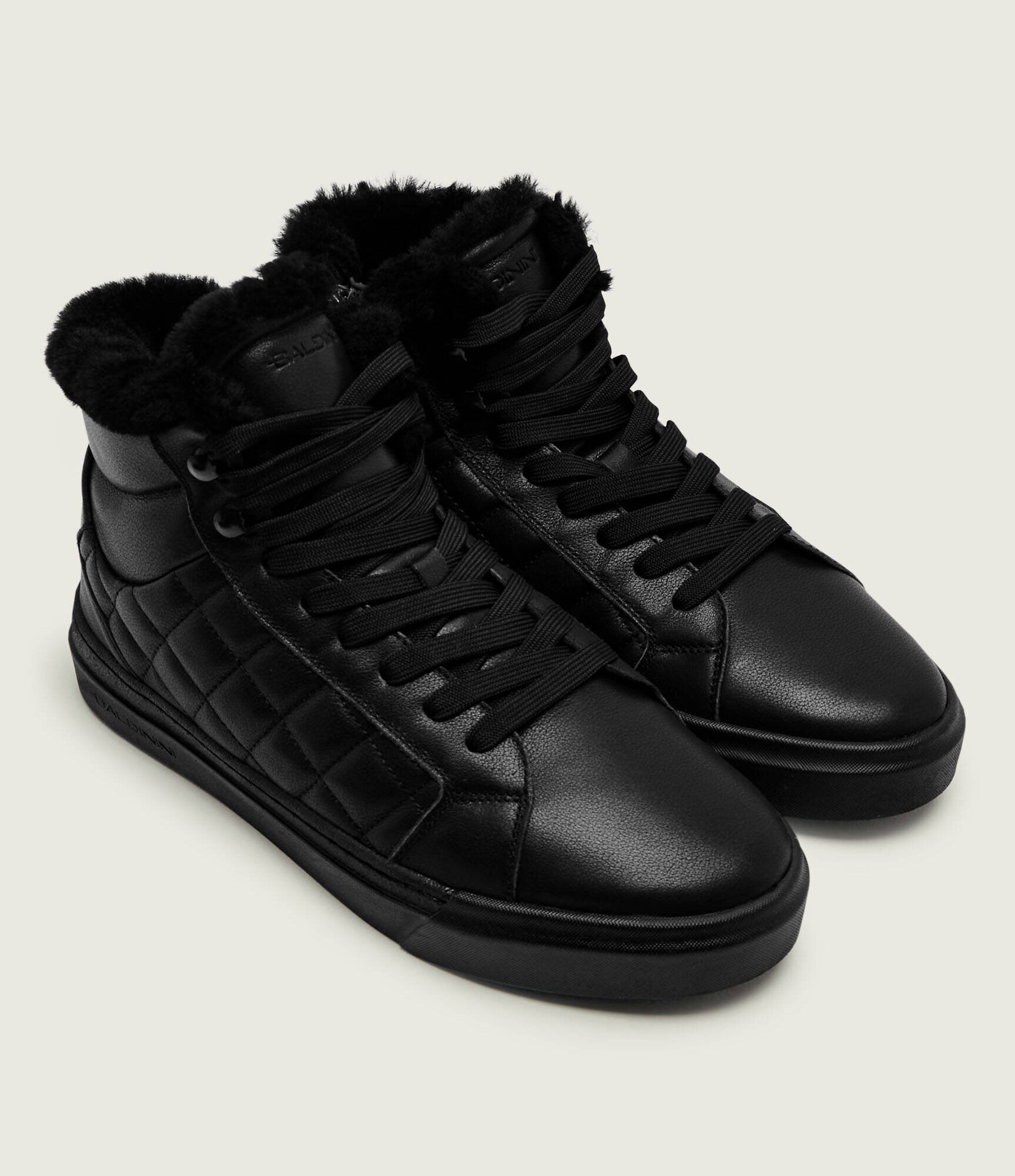 Baldinini Căptușite teniși din piele | shearling