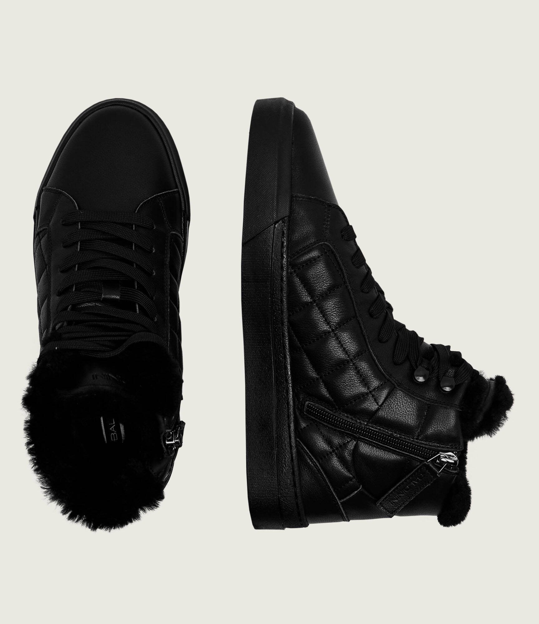Baldinini Căptușite teniși din piele | shearling