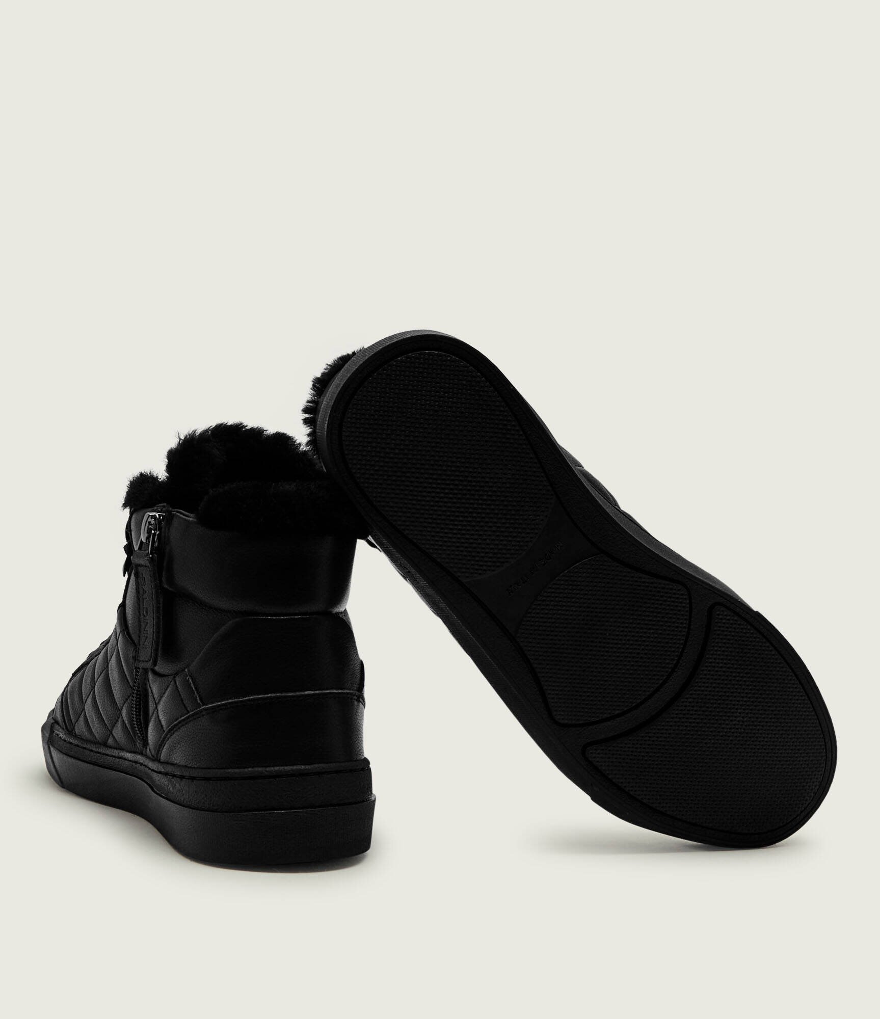 Baldinini Căptușite teniși din piele | shearling