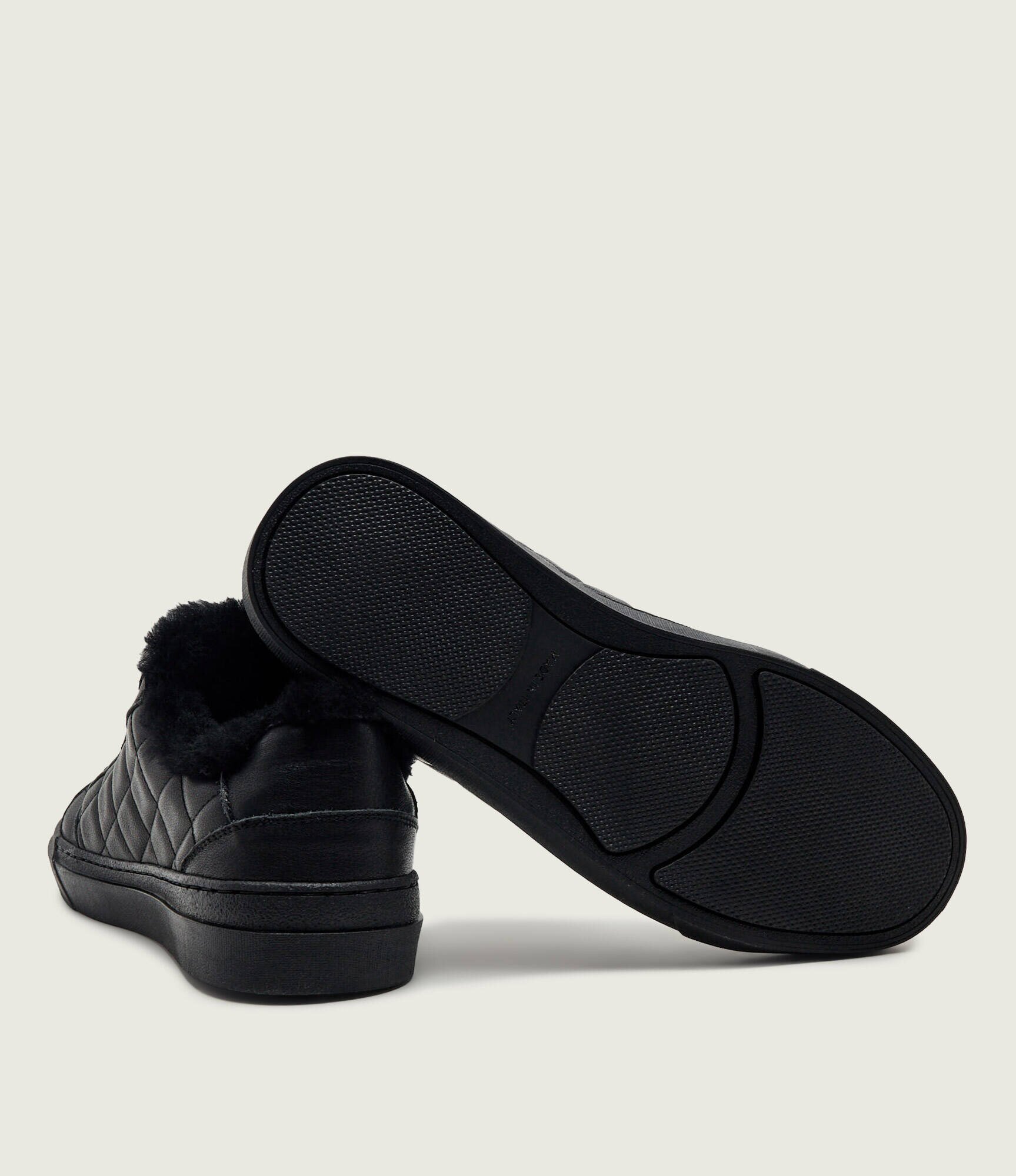 Baldinini Căptușite teniși din piele | shearling cu adaos de lână