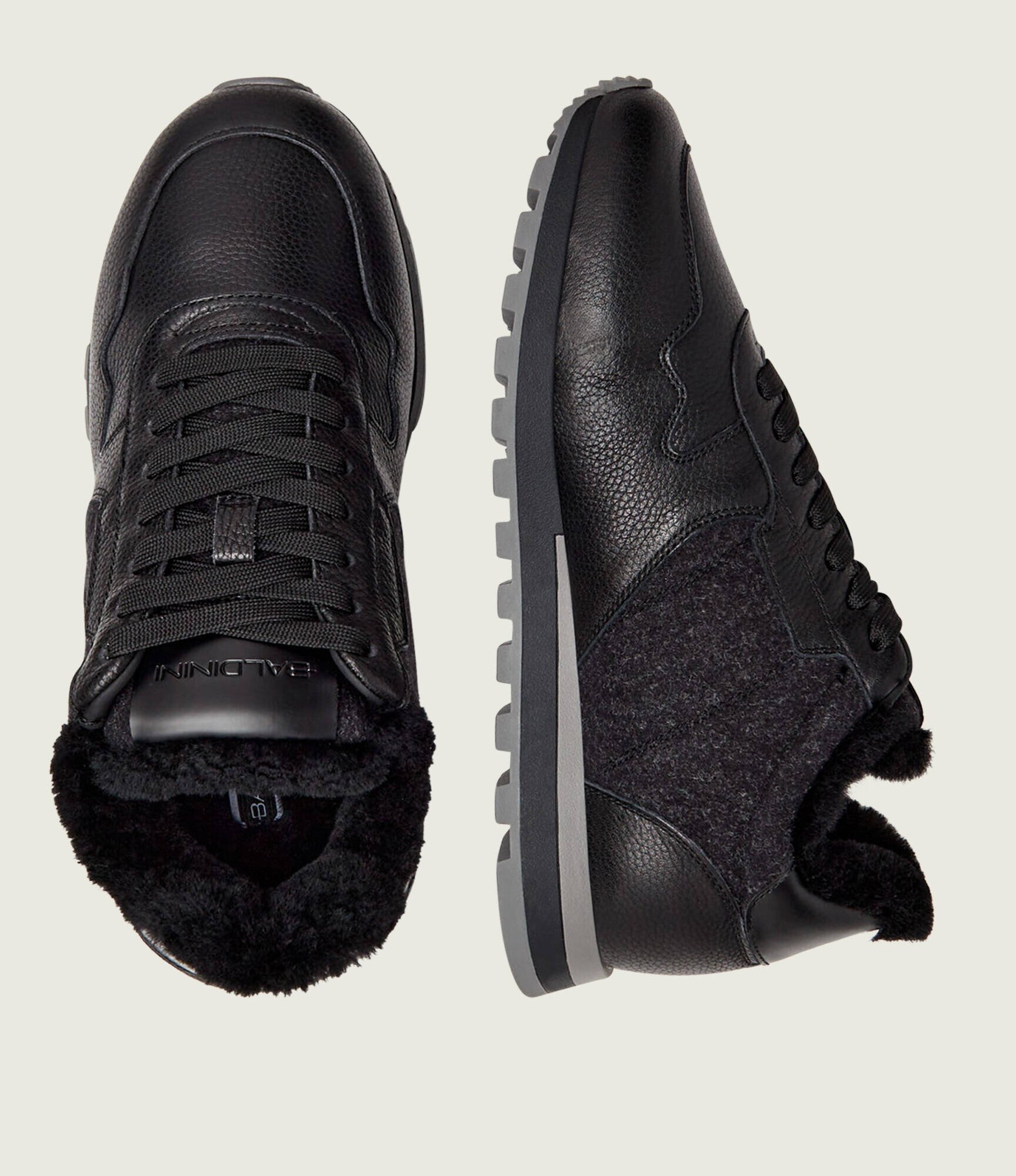 Baldinini De piele căptușite sneakers | shearling cu adaos de lână