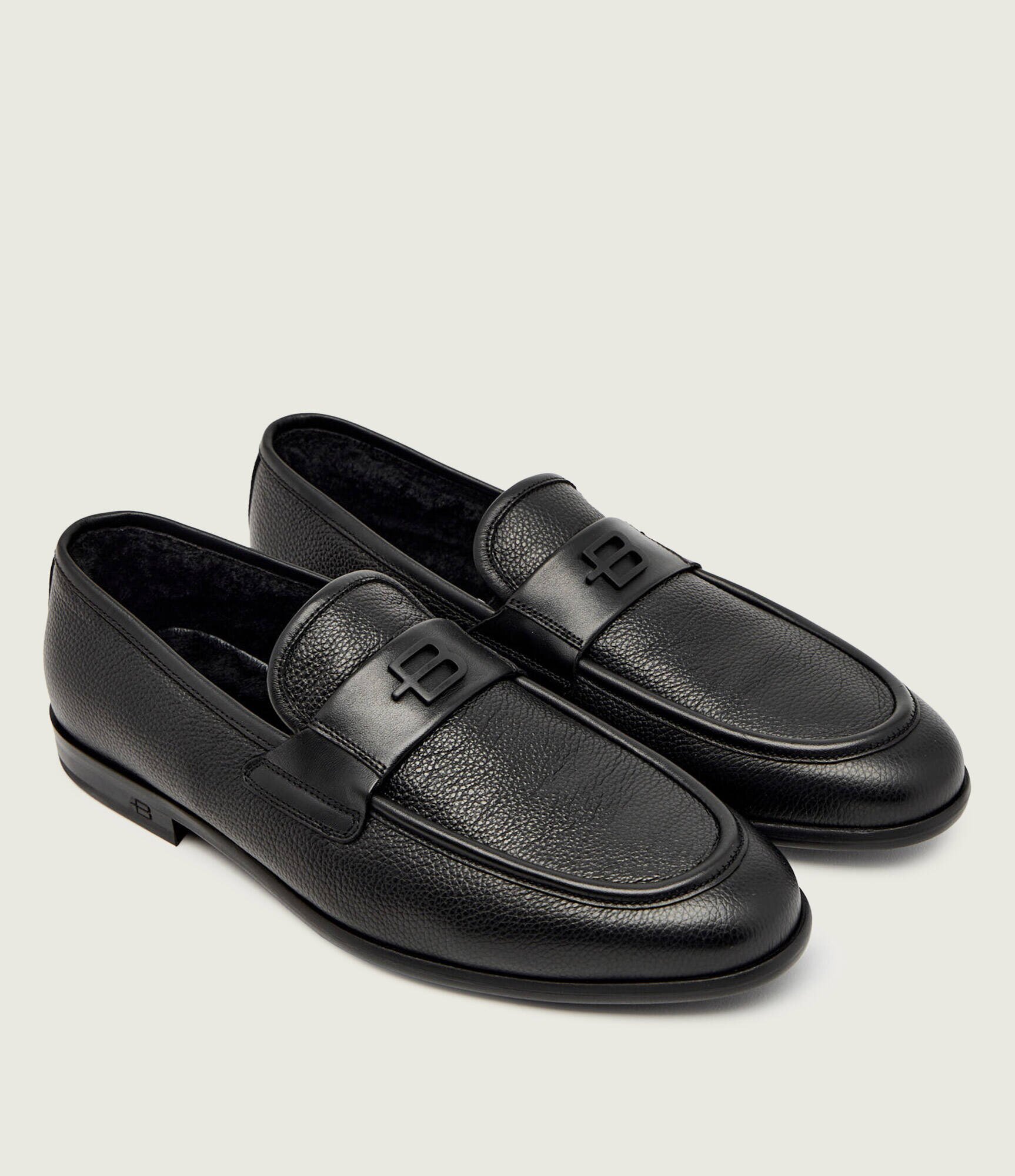 Baldinini De piele pantofi loafer cu adaos de lână