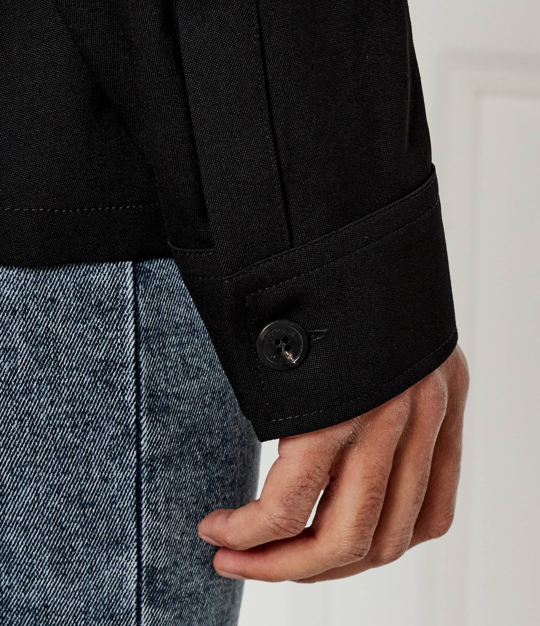 Balmain De lână cămașă | Oversize fit