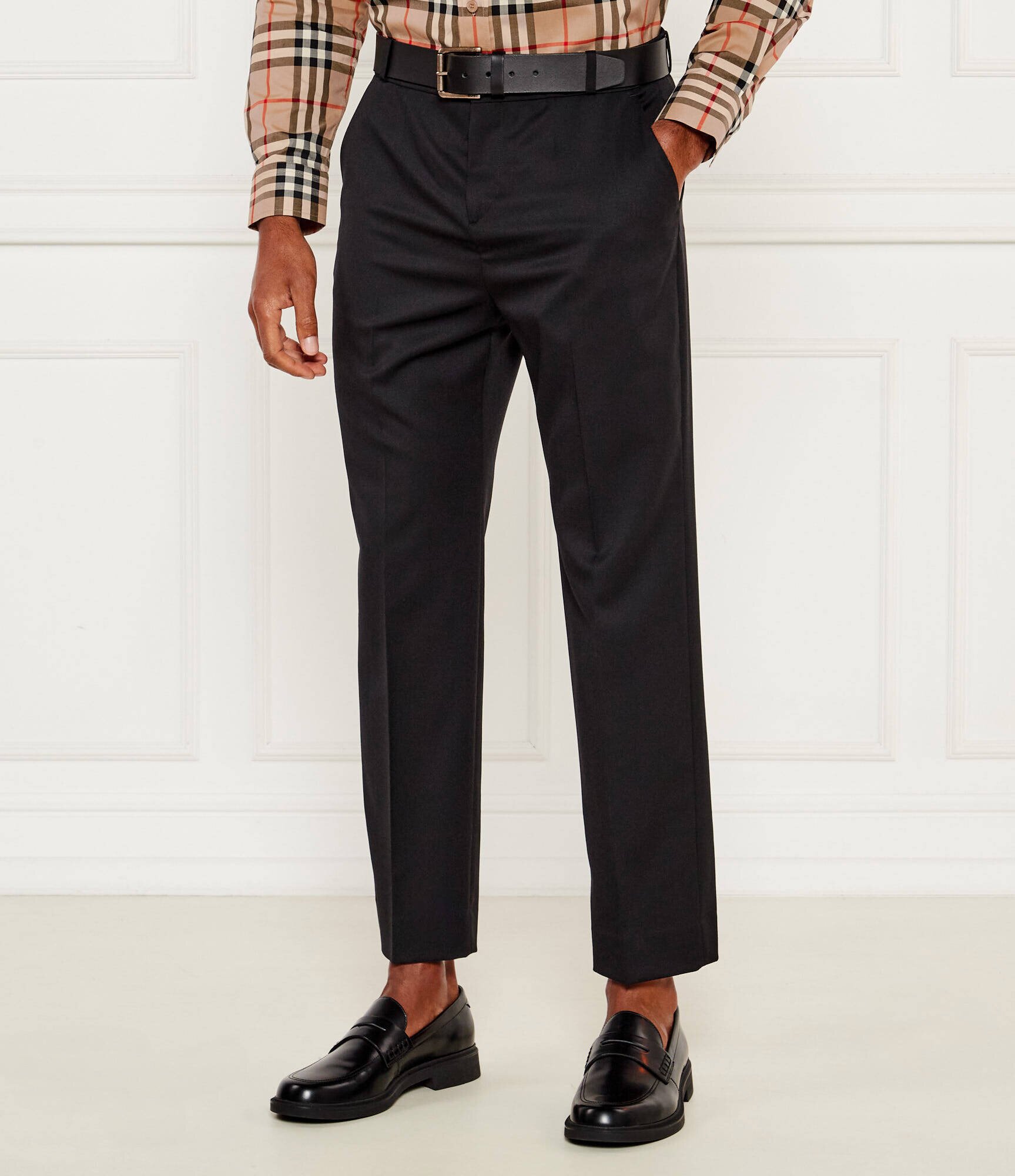 Balmain De lână pantaloni | Classic fit
