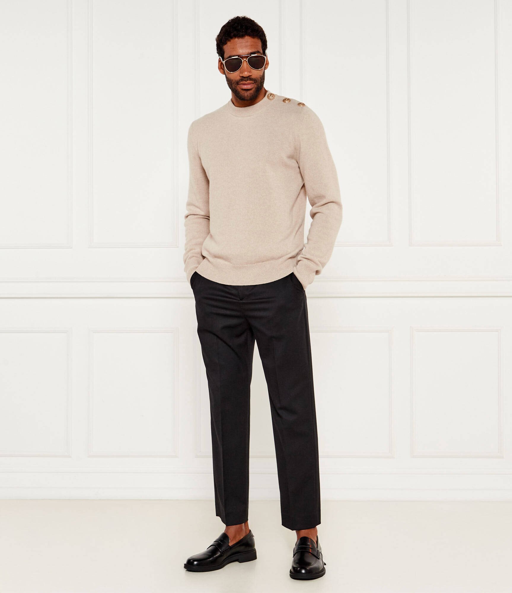 Balmain De lână pulover | Regular Fit cu adaos de cașmir