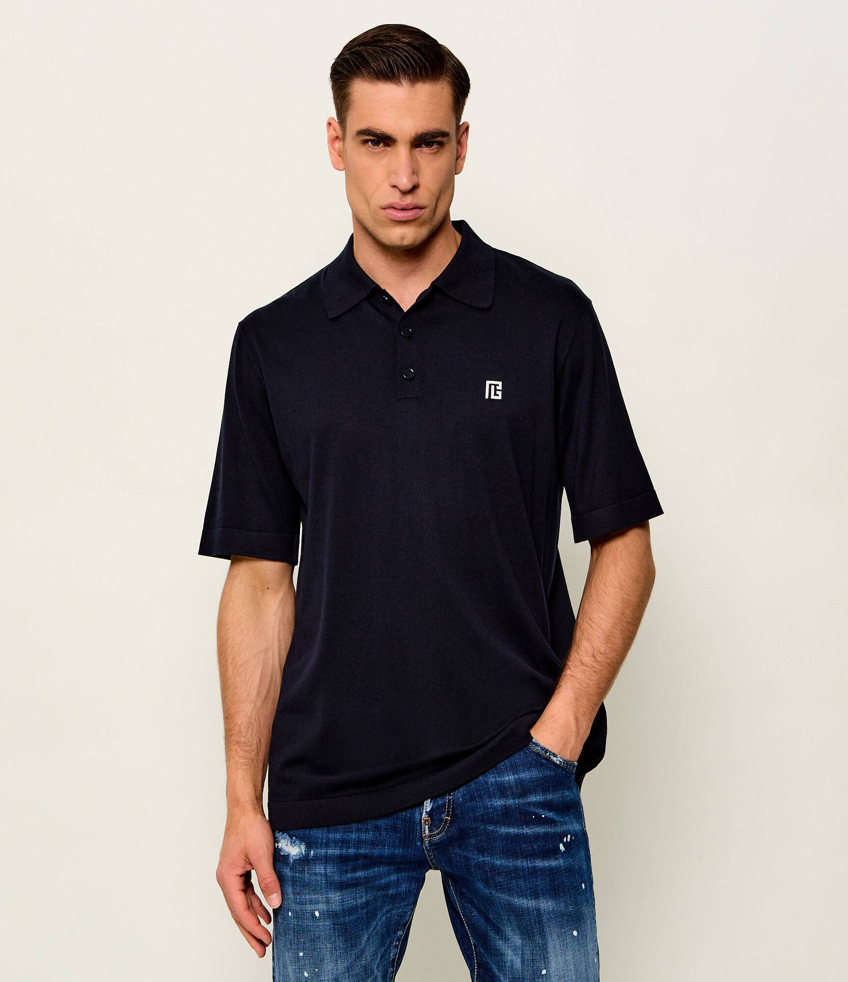 Balmain De mătase polo | Relaxed fit