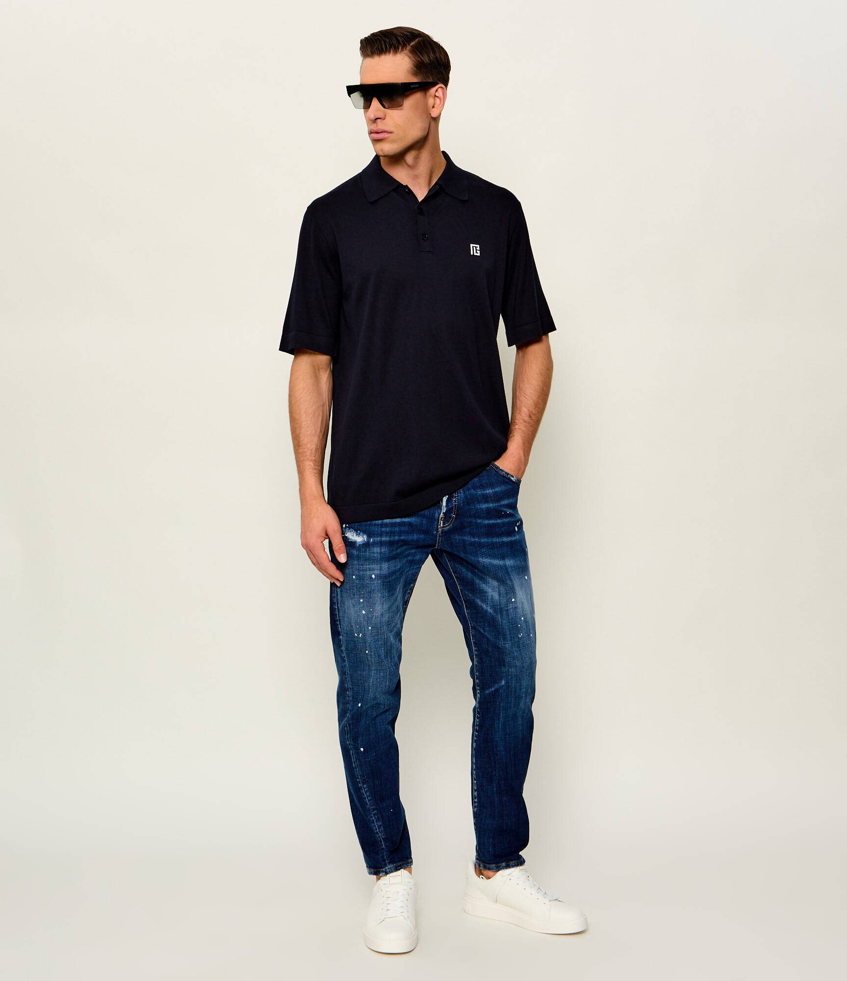 Balmain De mătase polo | Relaxed fit