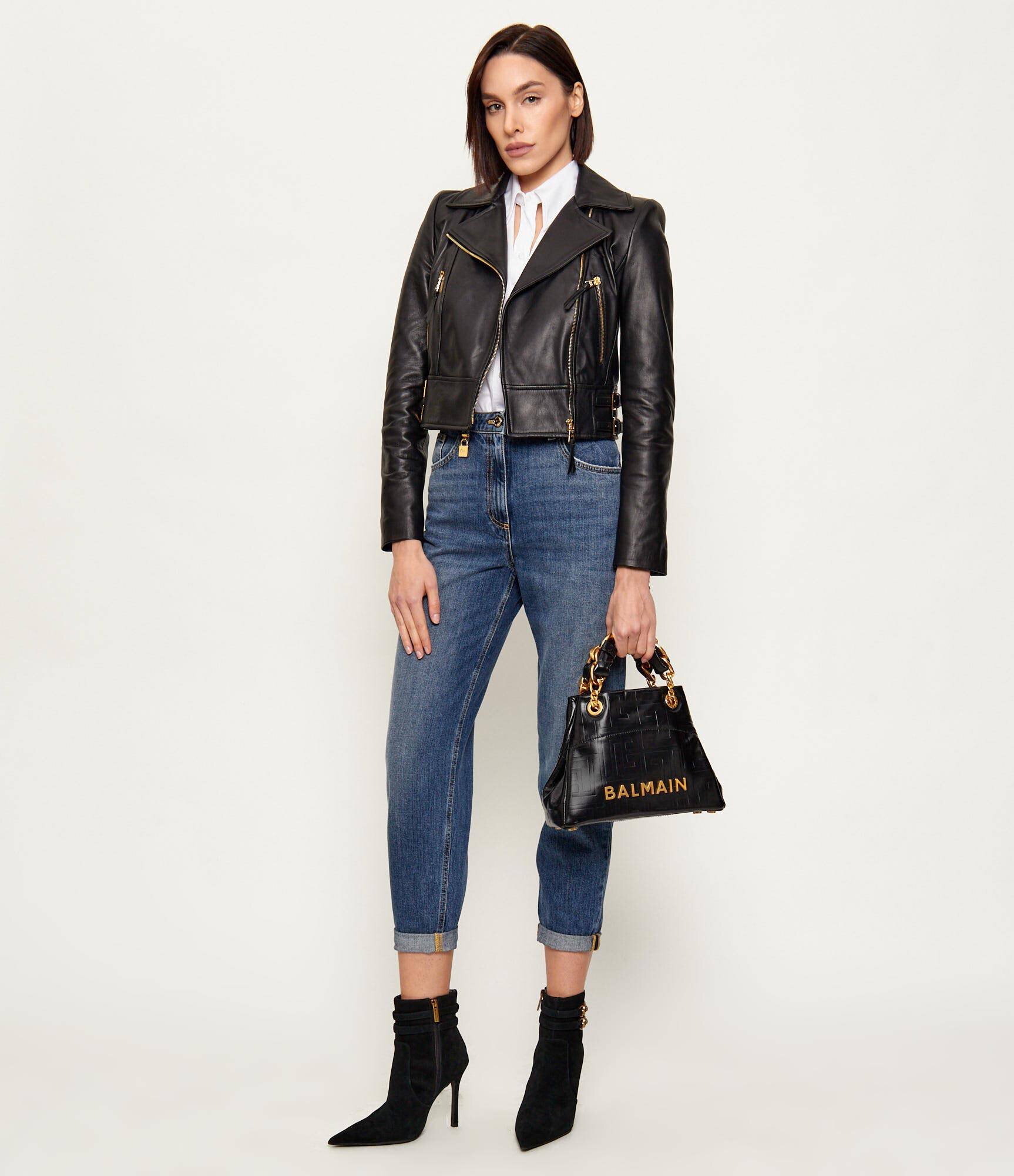 Balmain De piele geantă pe umăr 1945 SOFT SMALL