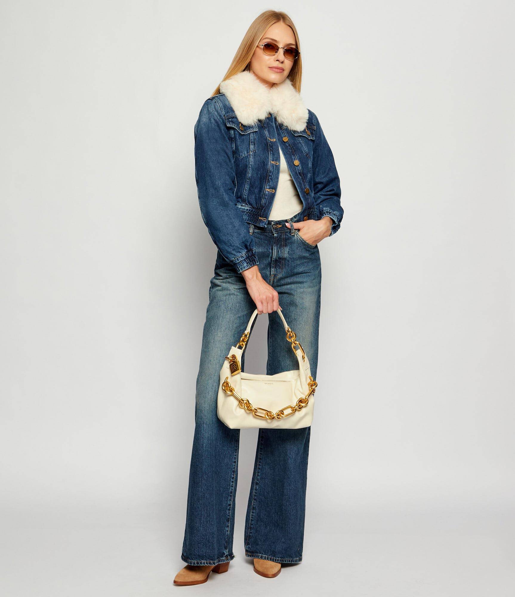 Balmain De piele geantă pe umăr SYNC MEDIUM