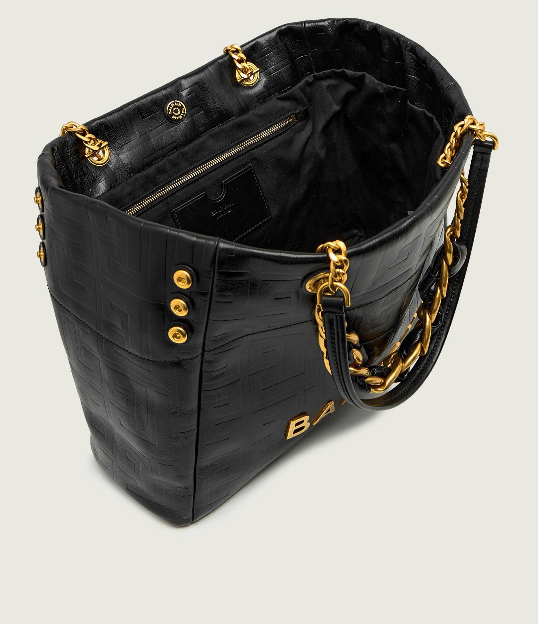 Balmain De piele geantă shopper 1945 SOFT