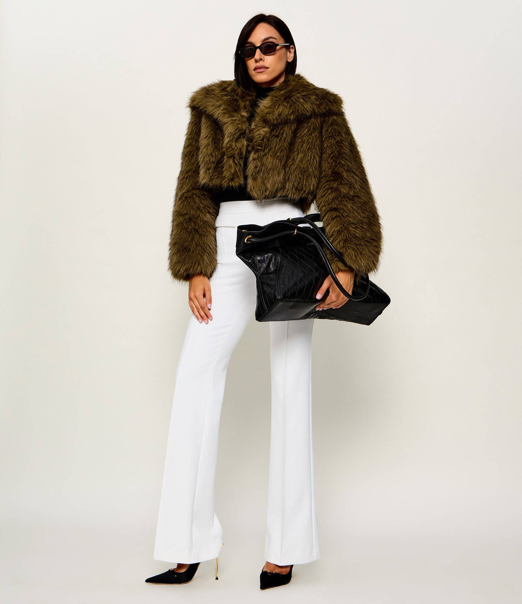 Balmain De piele geantă shopper + borsetă
