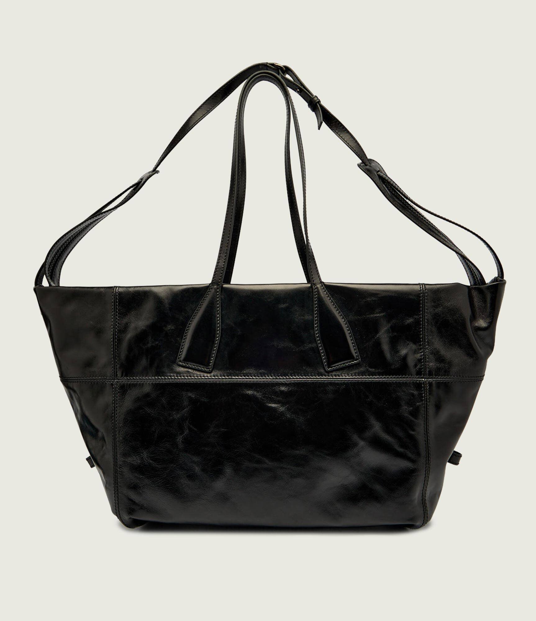 Balmain De piele geantă shopper TRACK ZIP