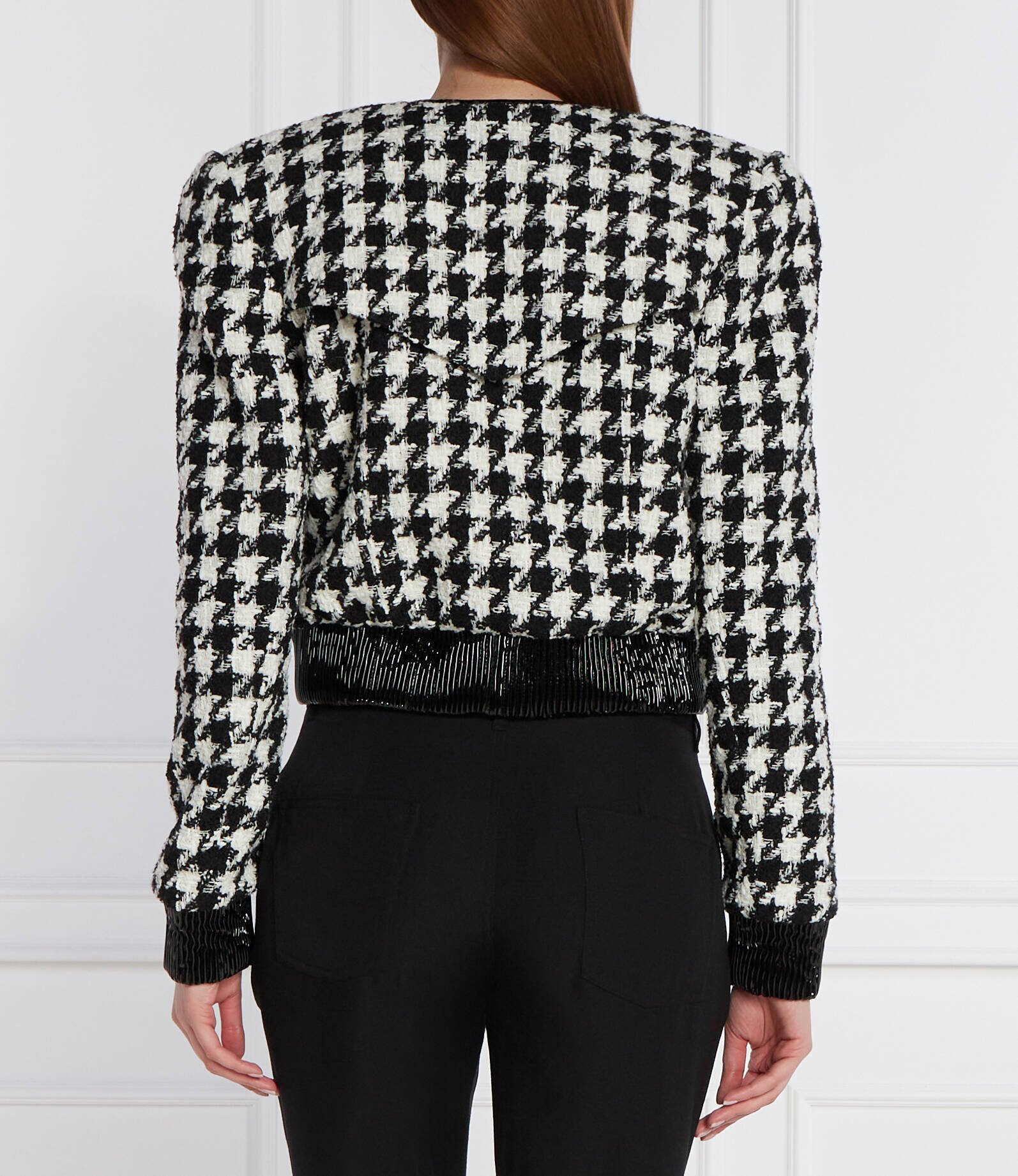 Balmain Sacou | Cropped Fit cu adaos de lână