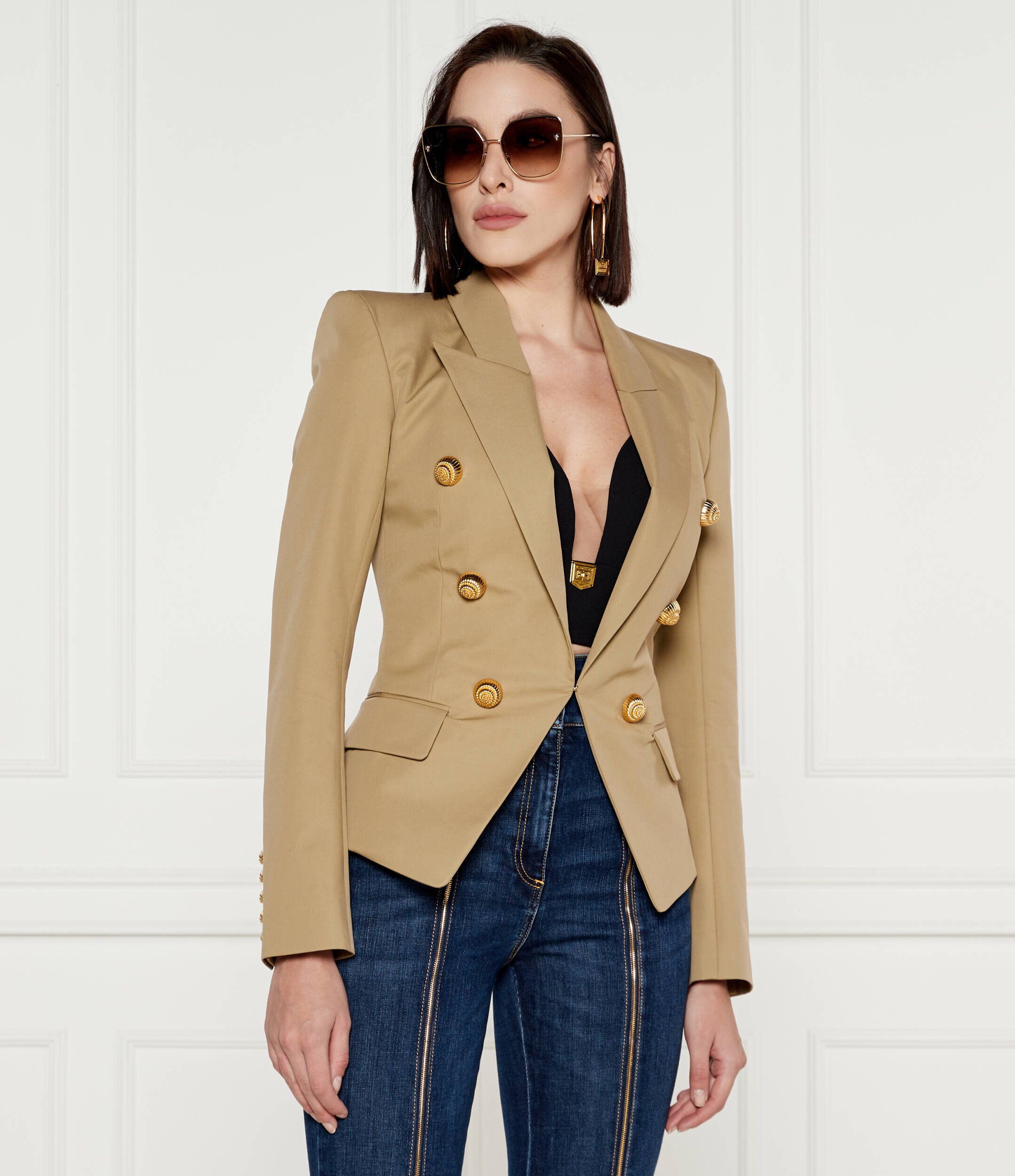 Balmain Sacou | Slim Fit cu adaos de mătase