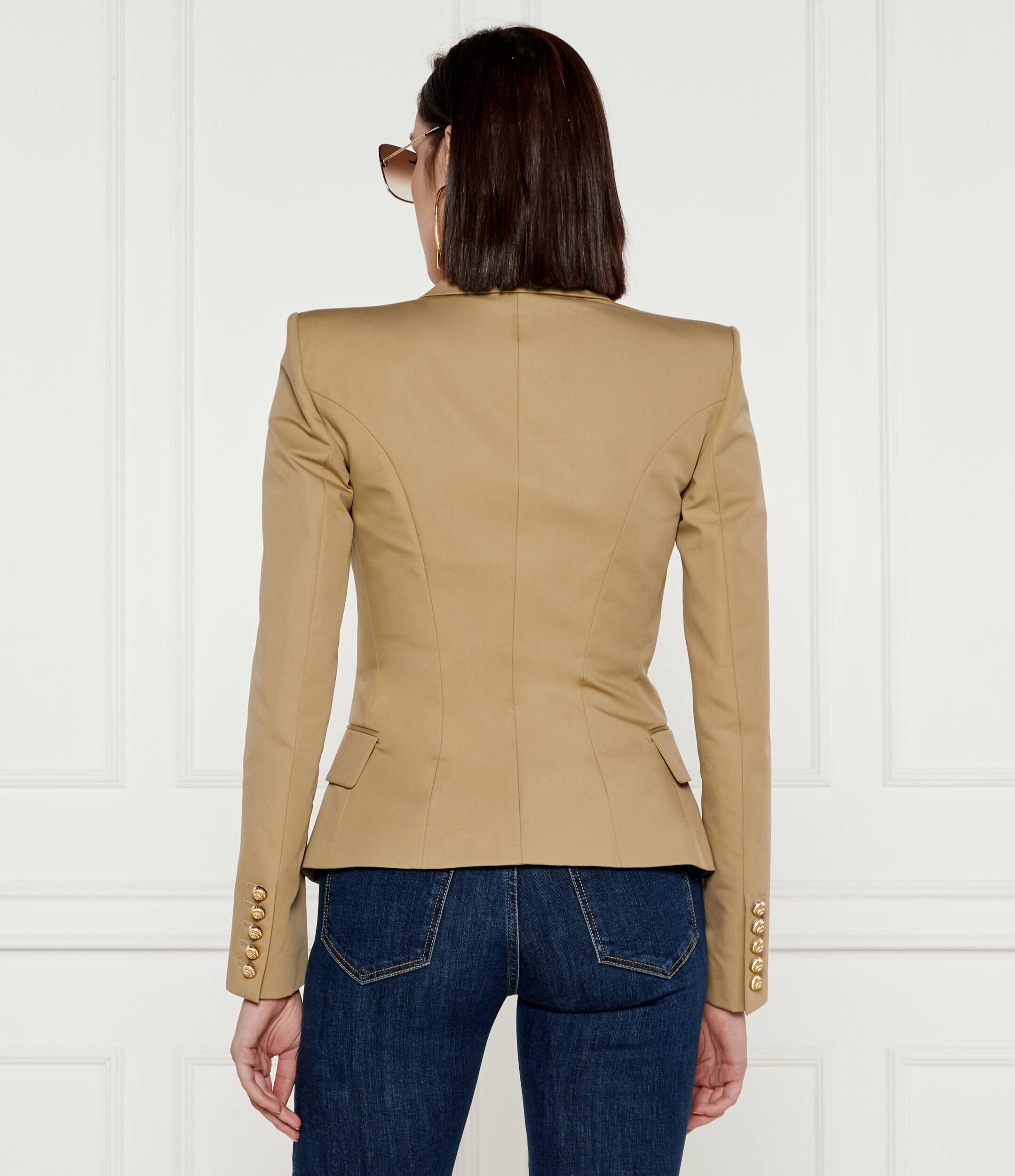 Balmain Sacou | Slim Fit cu adaos de mătase