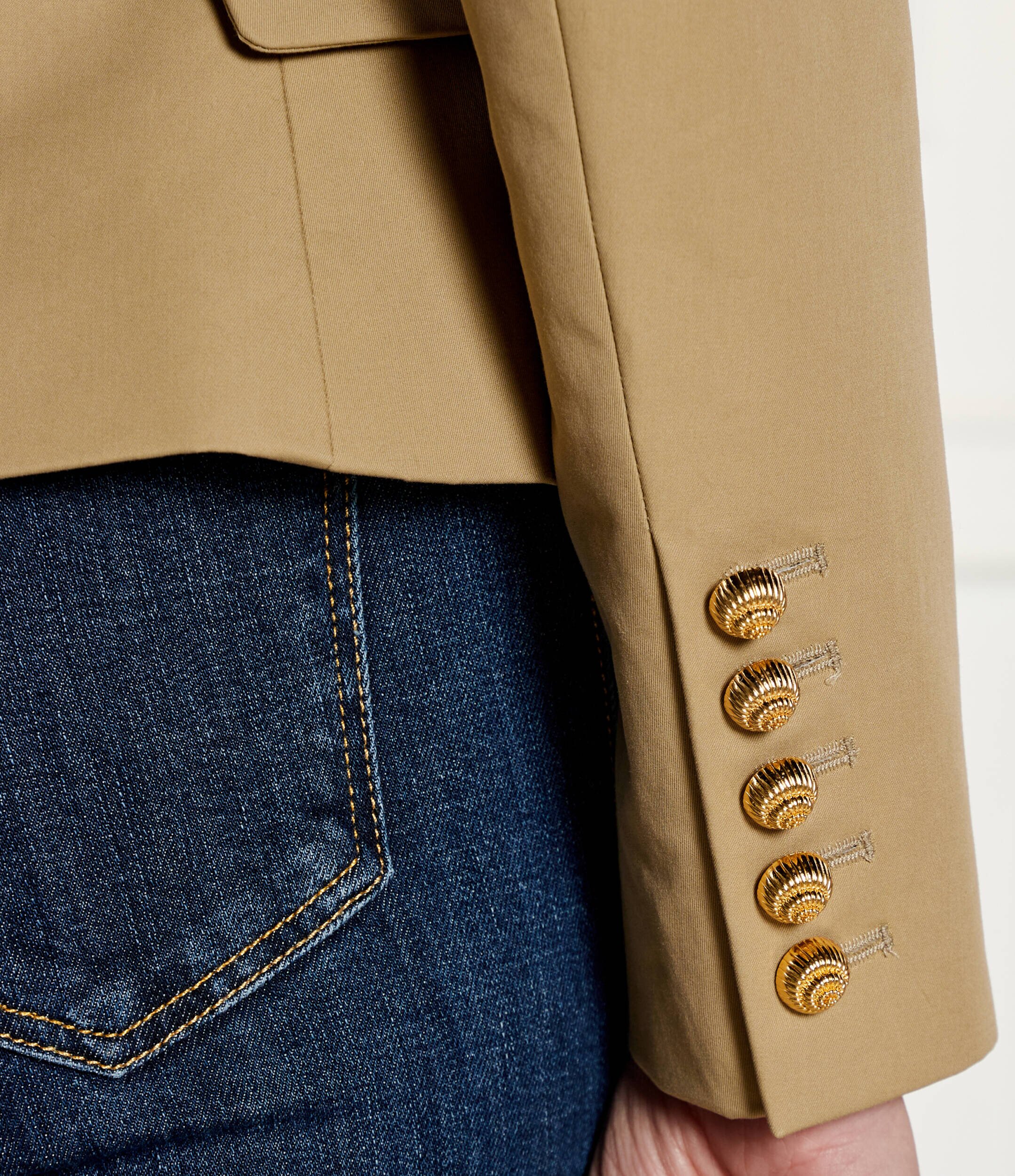 Balmain Sacou | Slim Fit cu adaos de mătase